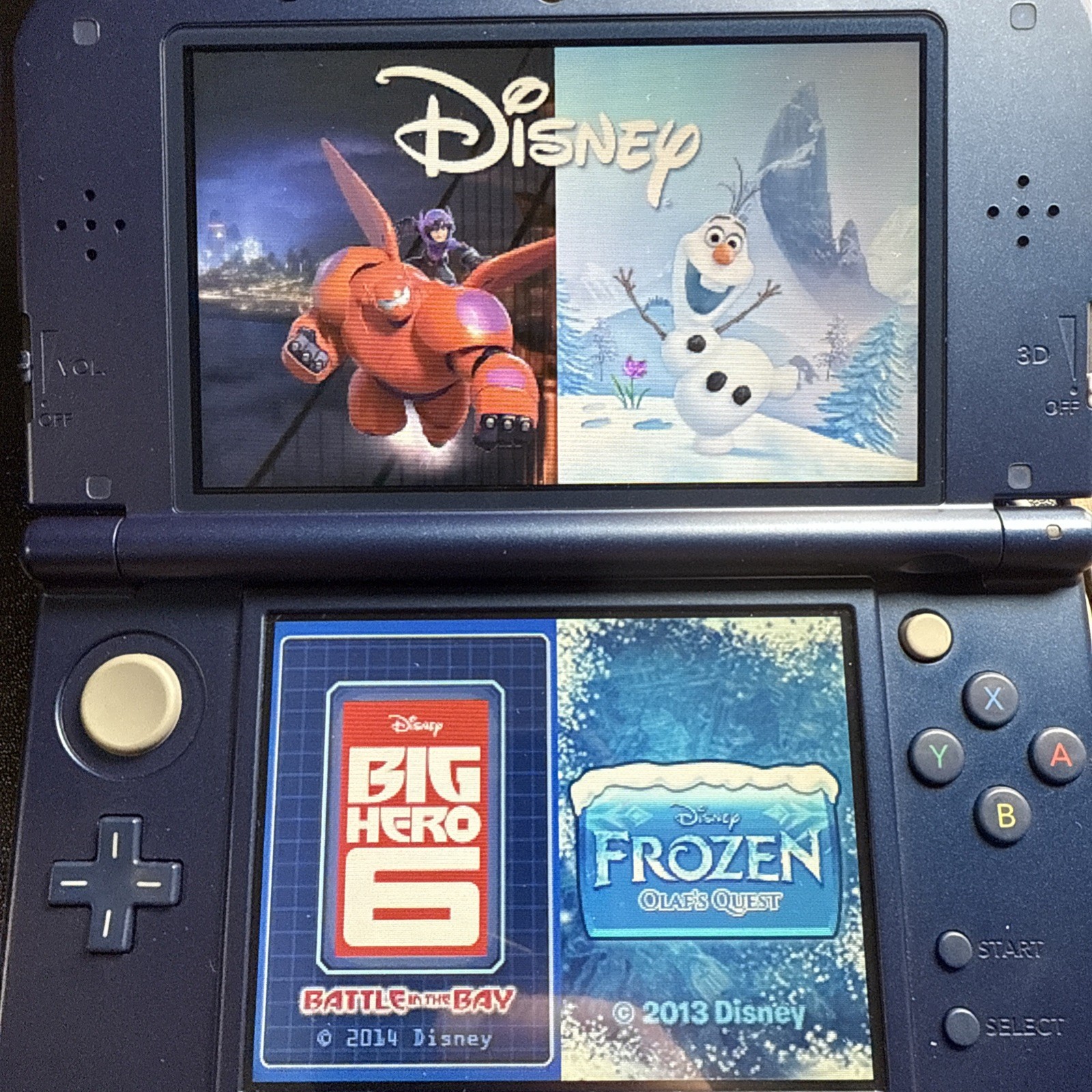 Disney Frozen & Big Hero 6 (Nintendo 3DS XL 2DS DS Game)