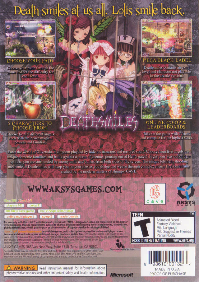 Deathsmiles (XBOX 360) New