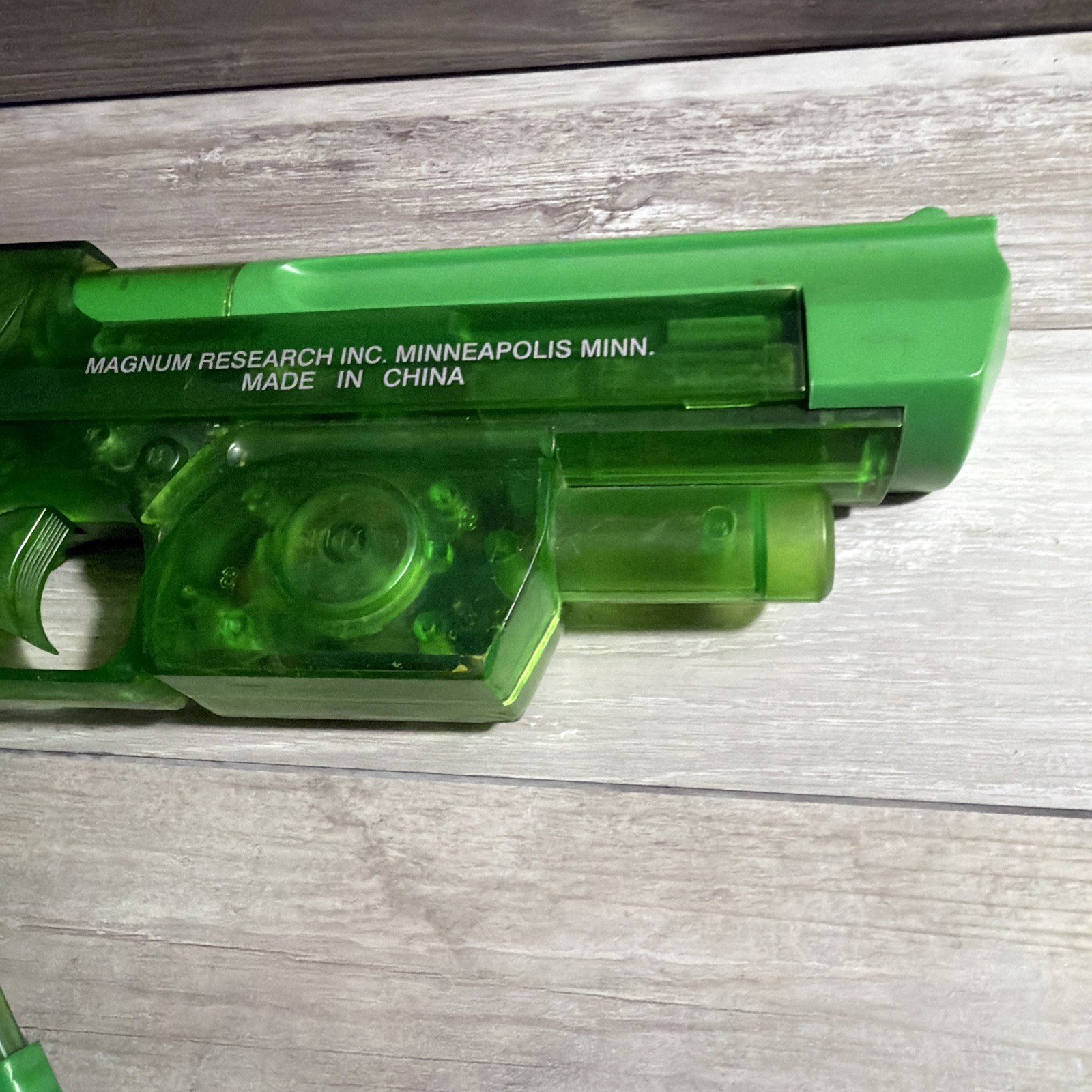 Ps2 Desert Eagle Light Gun .50AE Pistol Clear Green Wired Military Industries