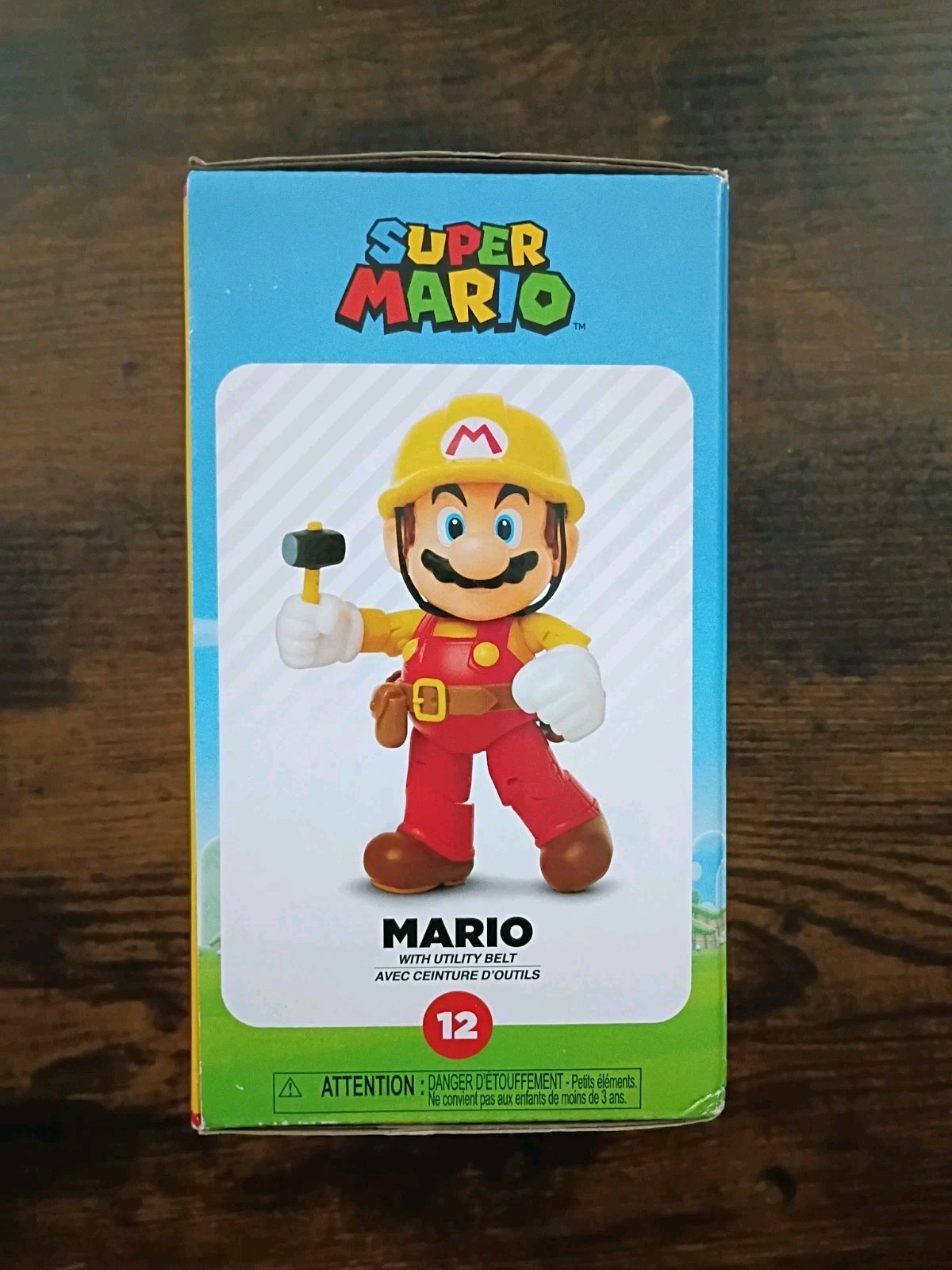 4″ BUILDER LUIGI + SUPER MARIO with Utility Belt #12 World of Nintendo Jakks