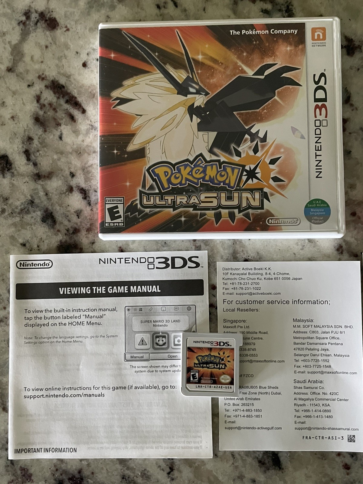 Pokemon Ultra Moon + Ultra Sun 3DS Game Bundle (RPG 2017) NM++ Fully Tested