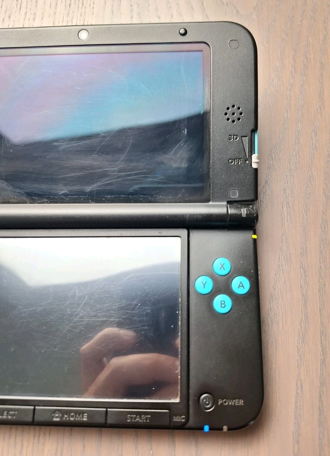 Nintendo 3DS XL Turquoise/Black | Charger + 16GB SD Card | USA Seller | Tested