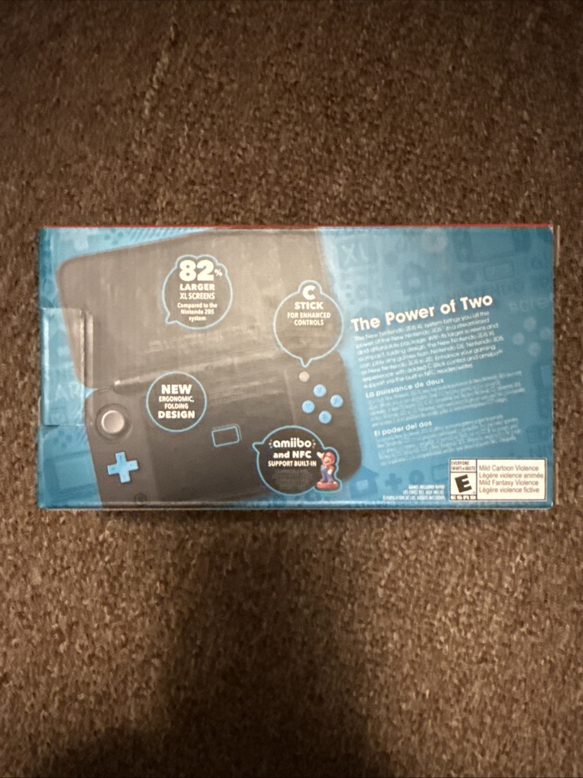 BRAND NEW Nintendo 2DS XL Console System Black Turquoise Blue SEALED NIB BOX
