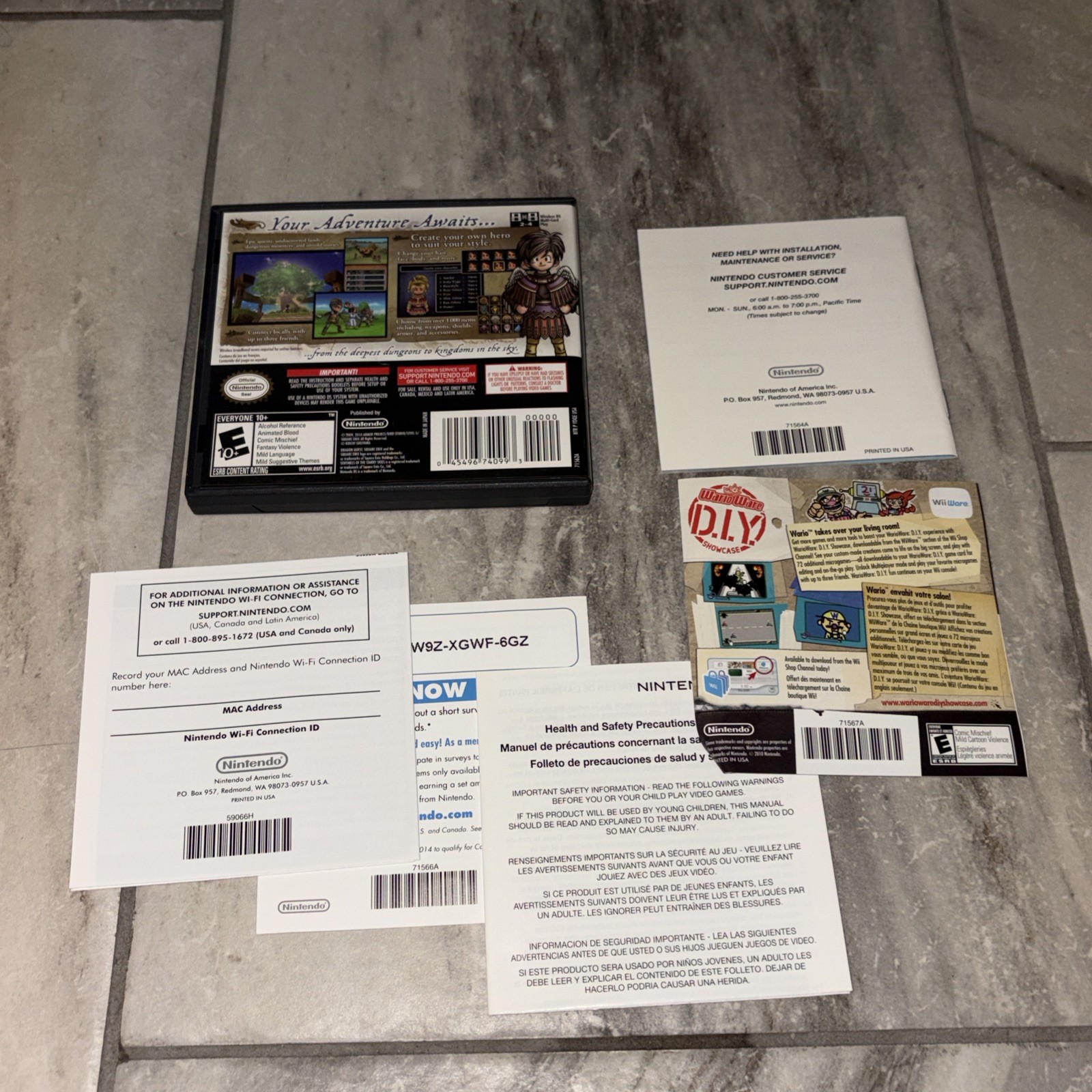 Dragon Quest IX: Sentinels of the Starry Skies Case & Manual Only NO GAME!