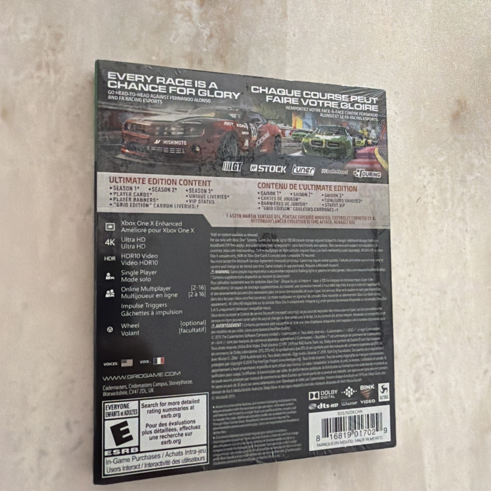 Xbox One GRID Ultimate Edition