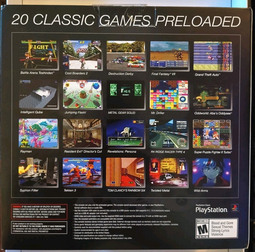 Sony PlayStation Classic Gray Console (3003868)