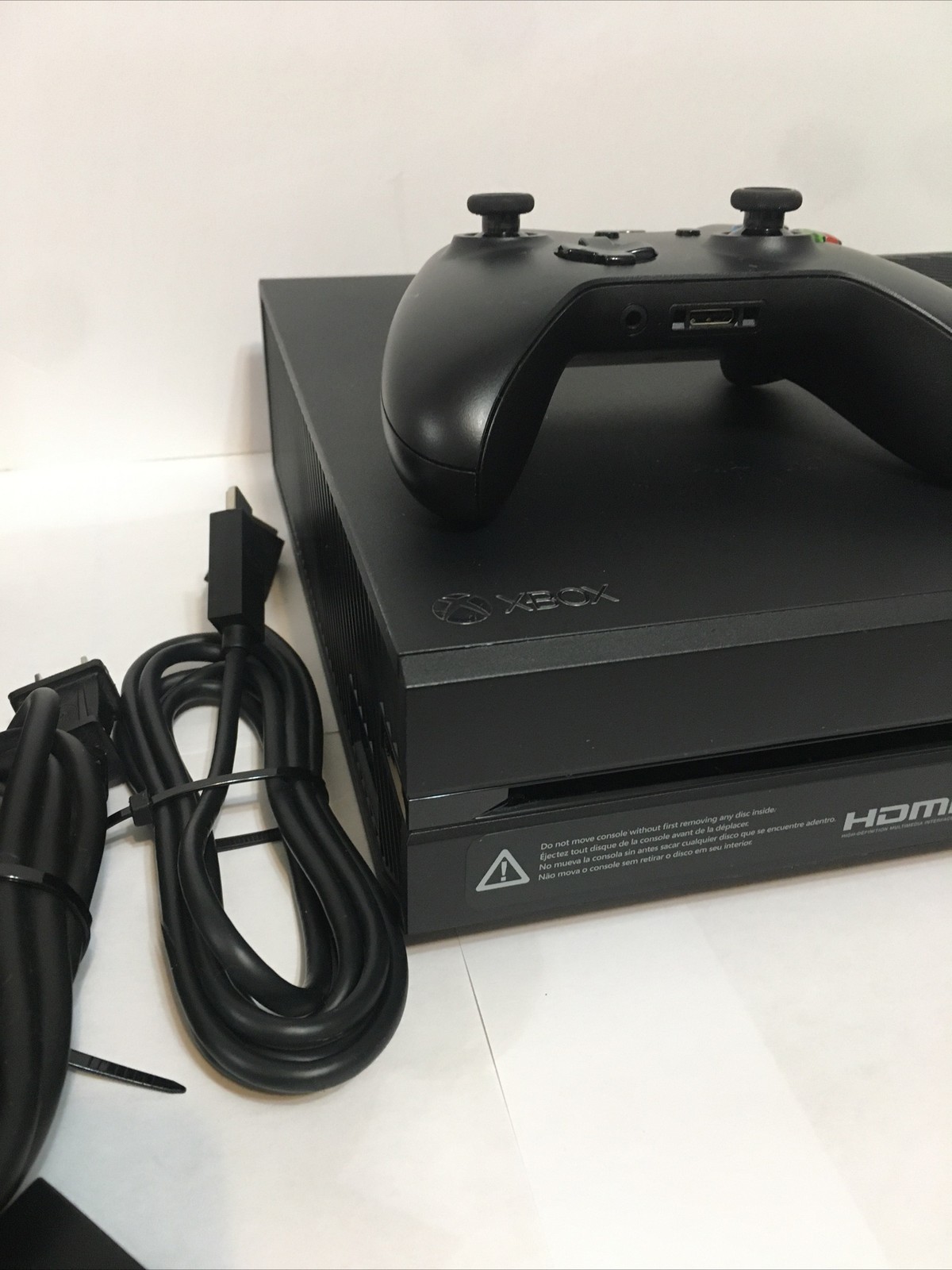 Xbox One Console Black With Controller & 5 Games Bundle Fully Tested