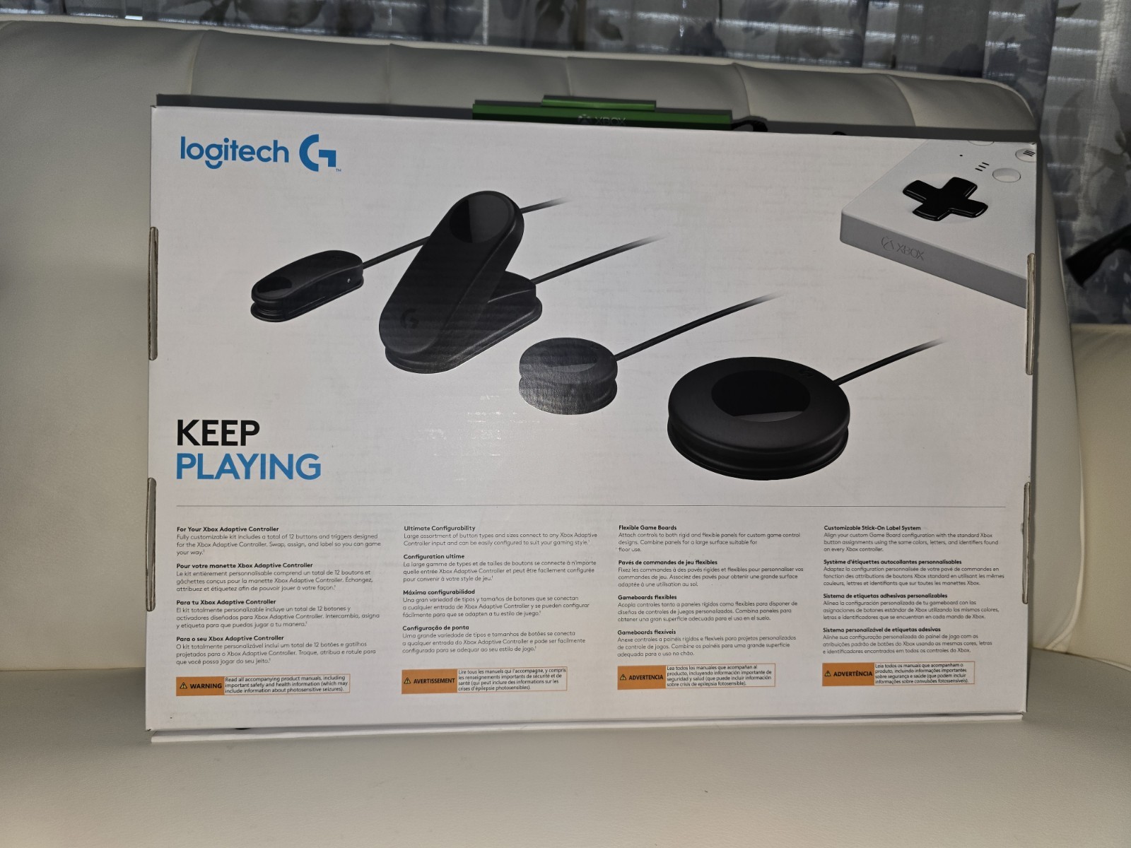 Microsoft Xbox Adaptive Controller + Logitech Adaptive Gaming Kit & Case