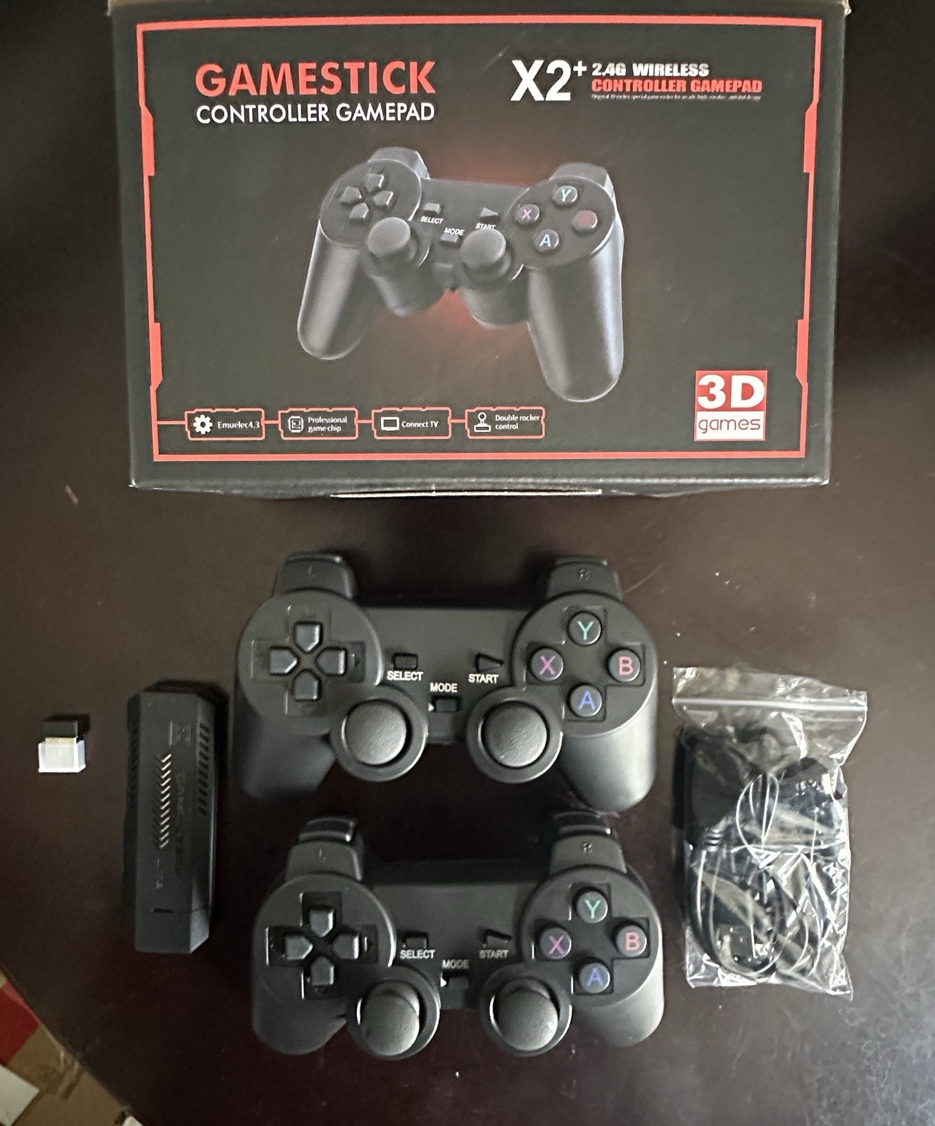 GameStick X2 64GB Retro Game Console 4K HD 2.4G Wireless Controller 20000+Game