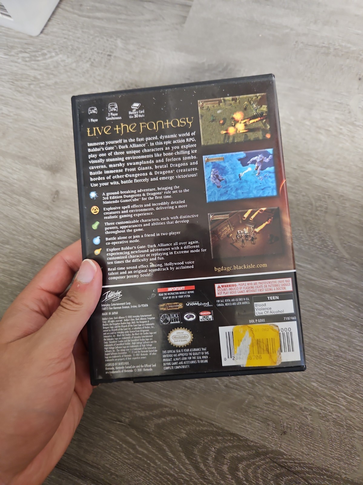 Baldur’s Gate Dark Alliance (Nintendo GameCube, 2002) Complete CIB Free Shipping
