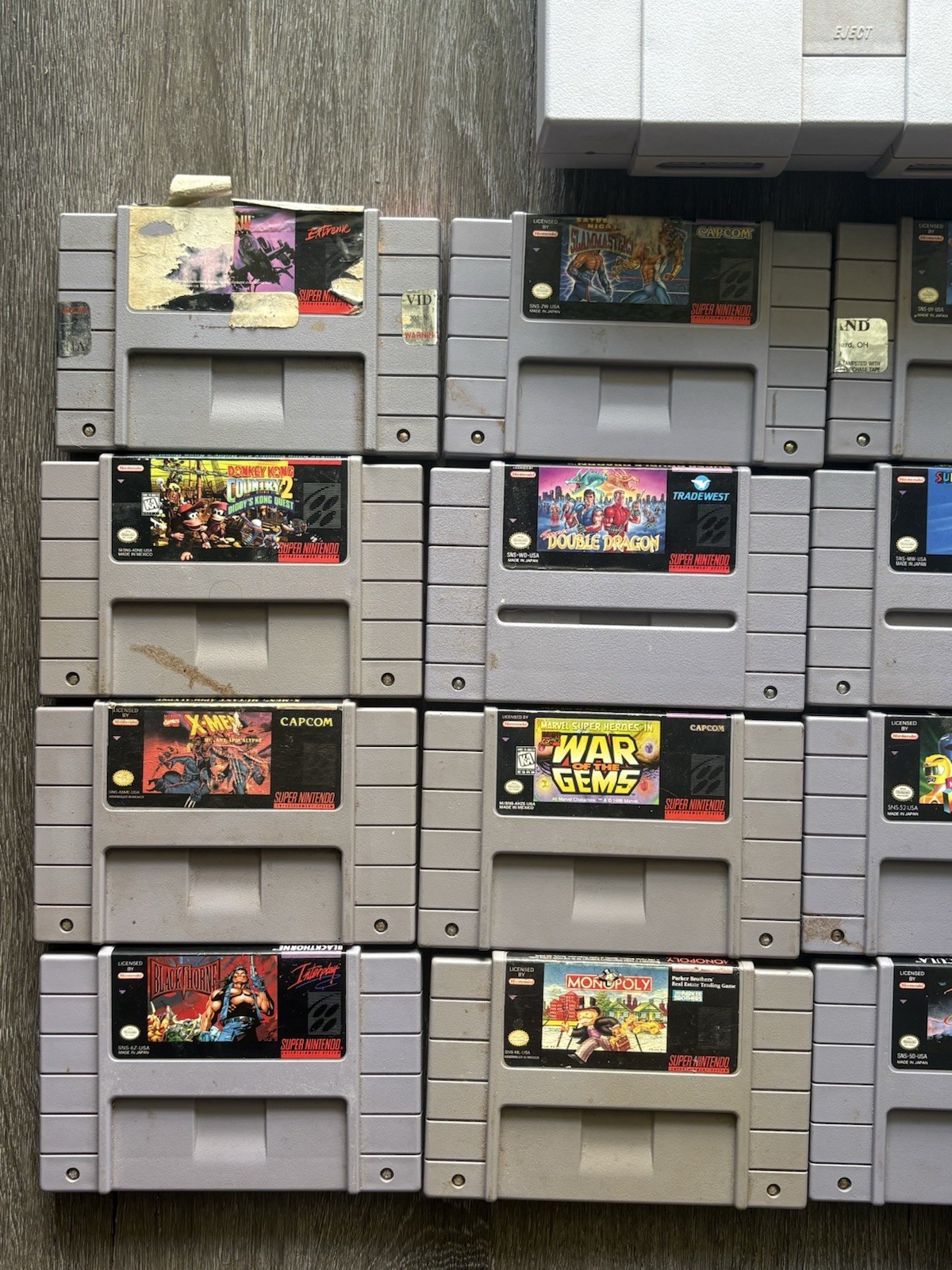 Super Nintendo Console + 20+ Original Games Bundle Zelda, Mario All-Stars READ