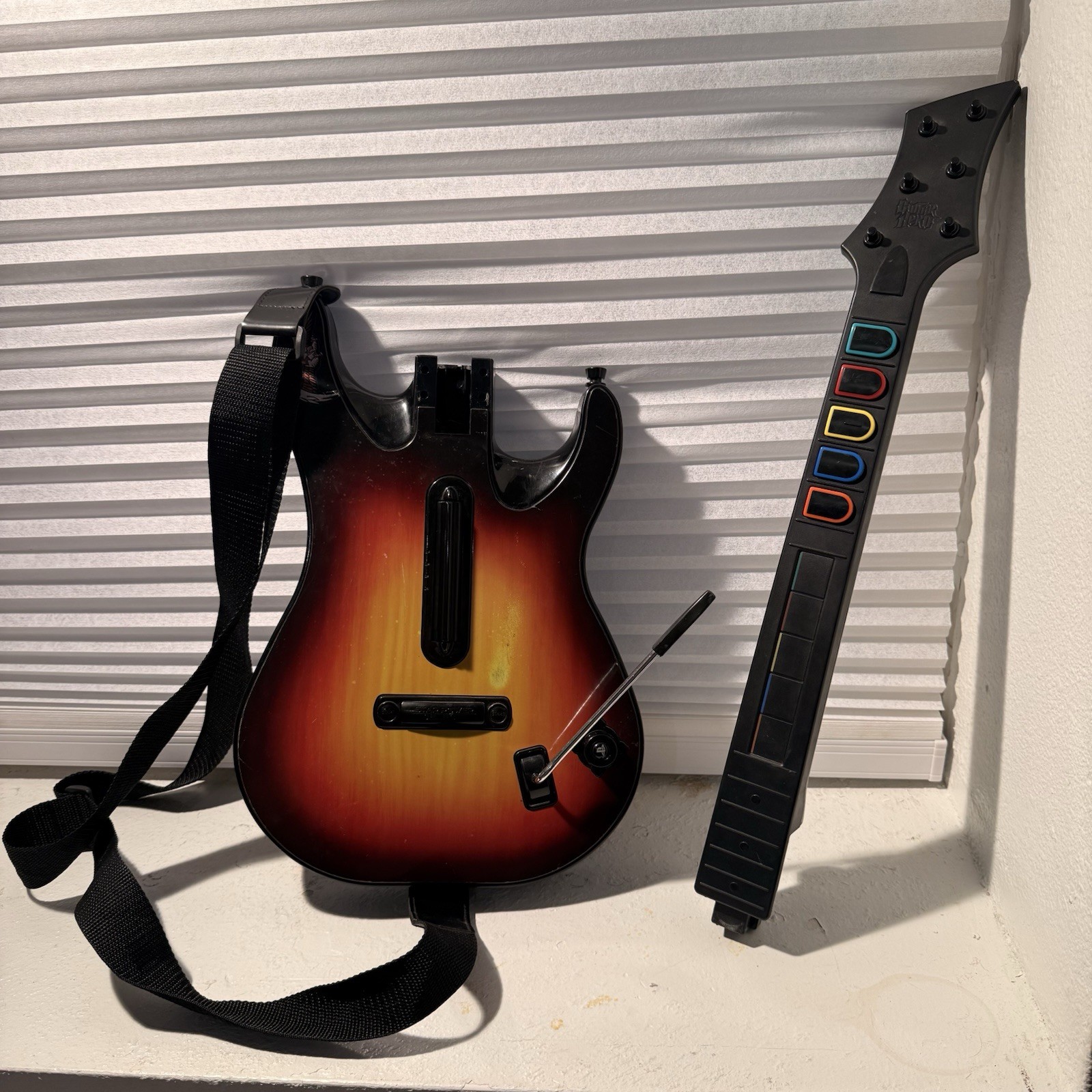 PS3 RedOctane Guitar Hero Wireless Guitar Controller Sunburst Black 95451.805