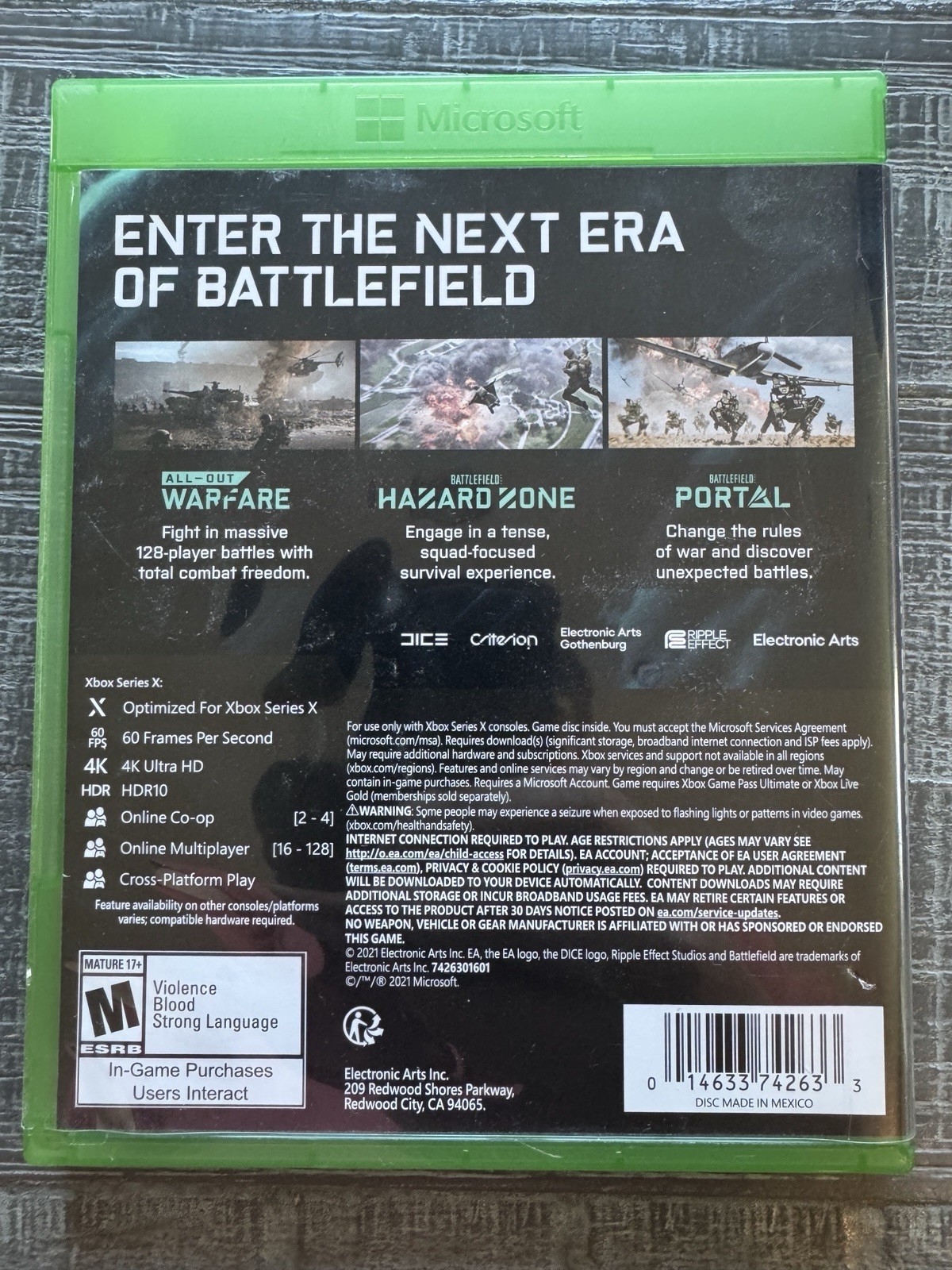 Battlefield 2042 Xbox Series X Game w Steelbook Case Complete
