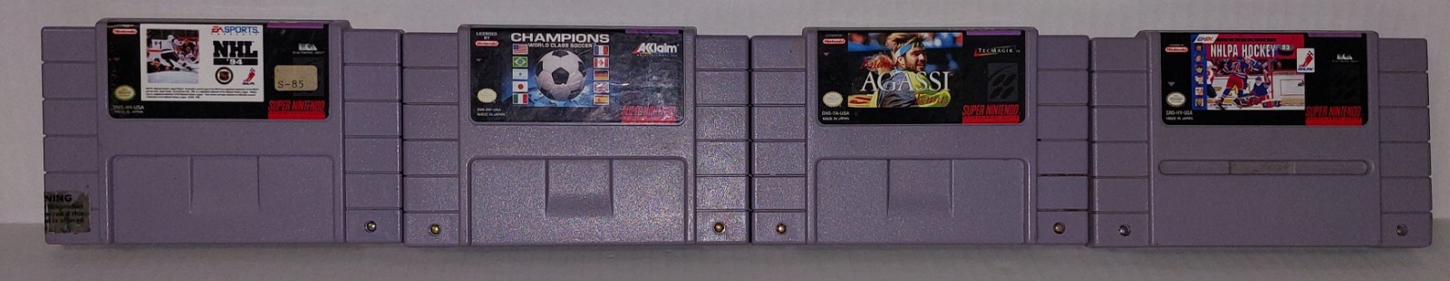 Lot Of 4 Super Nintendo Mixed Sports Games SNES Cartridge ONLY