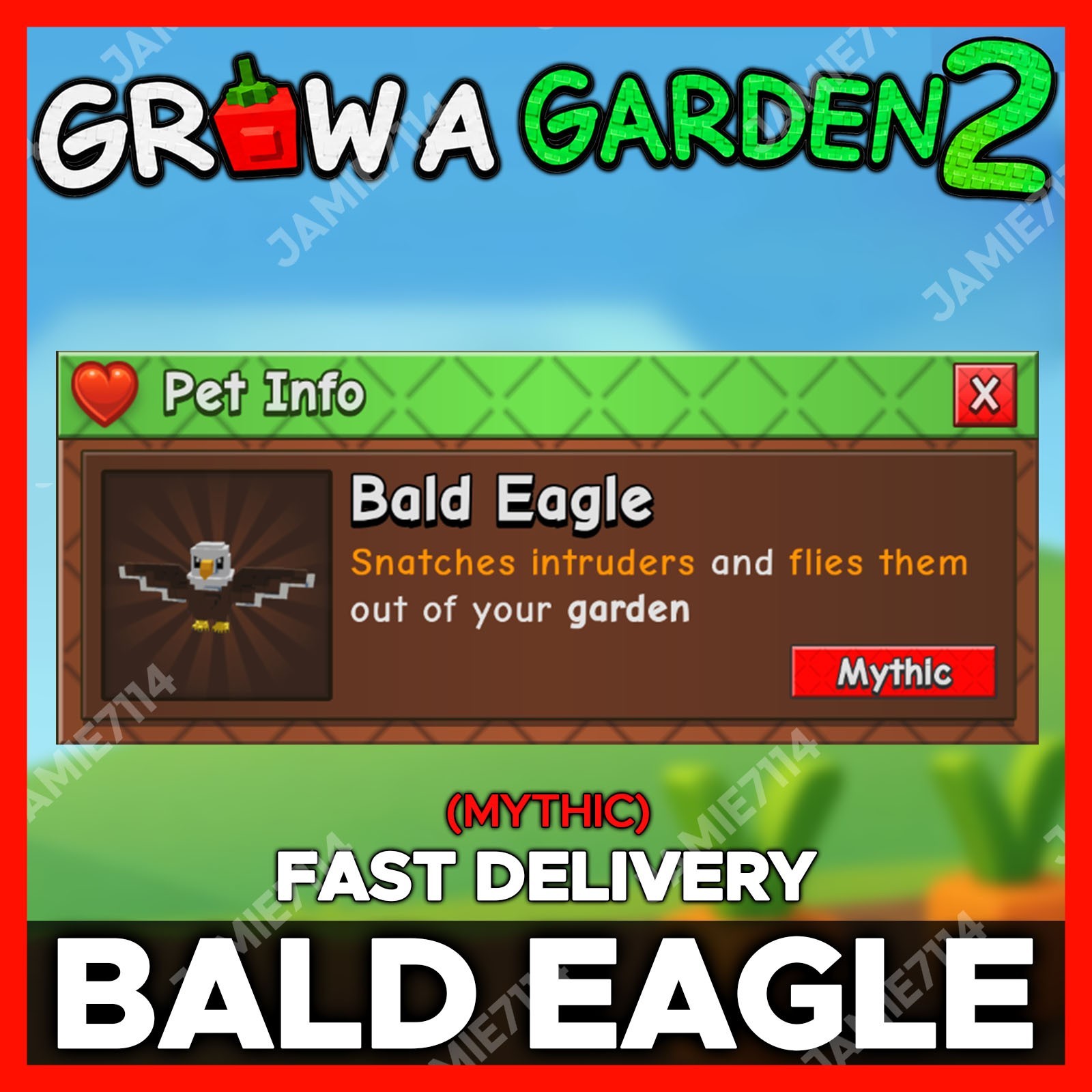 🪴Grow a Garden 2 | Bald Eagle | GAG2 Fast & Easy