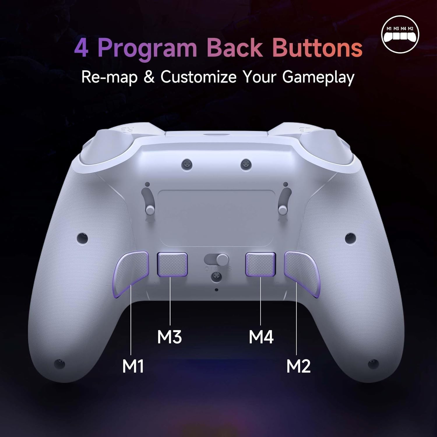 X20 Wireless Gaming Controller with RGB Backlit, 2-Stage Hall Effect Stick, 1…