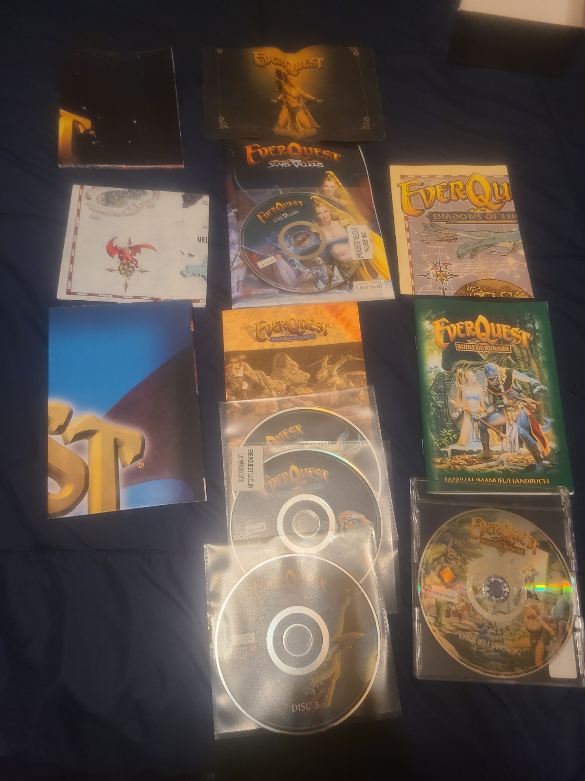 *RARE* Everquest Gold Edition European Version 5 Disk CIB With Custom Mousepad