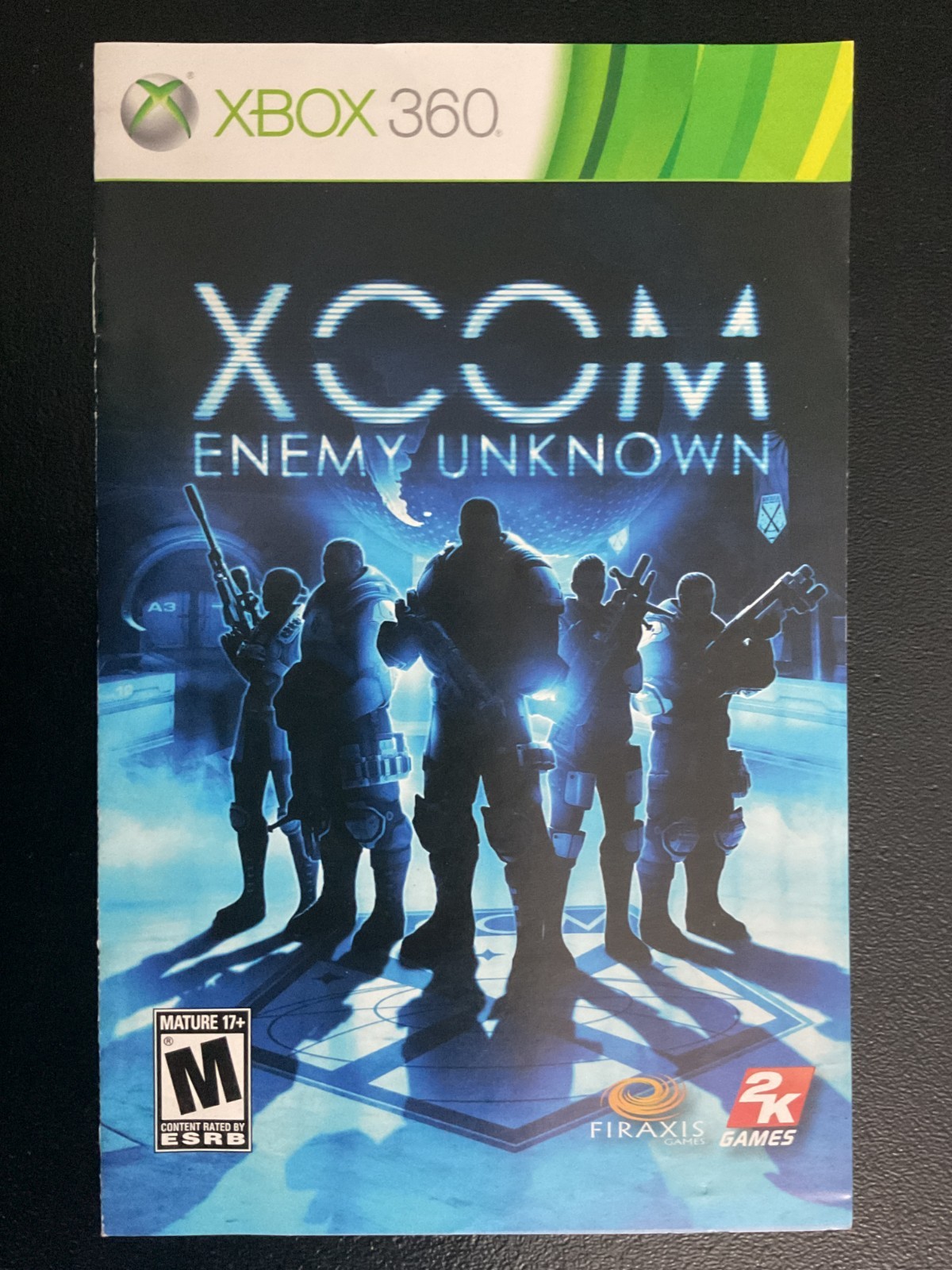 XCOM Enemy Unknown Microsoft Xbox 360 Instruction Manual Only