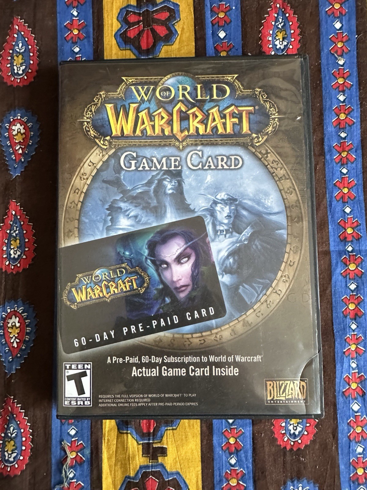 VTG 2004 World of Warcraft WoW 60-Day Game Card Disc PC Collectible SCRATCHED