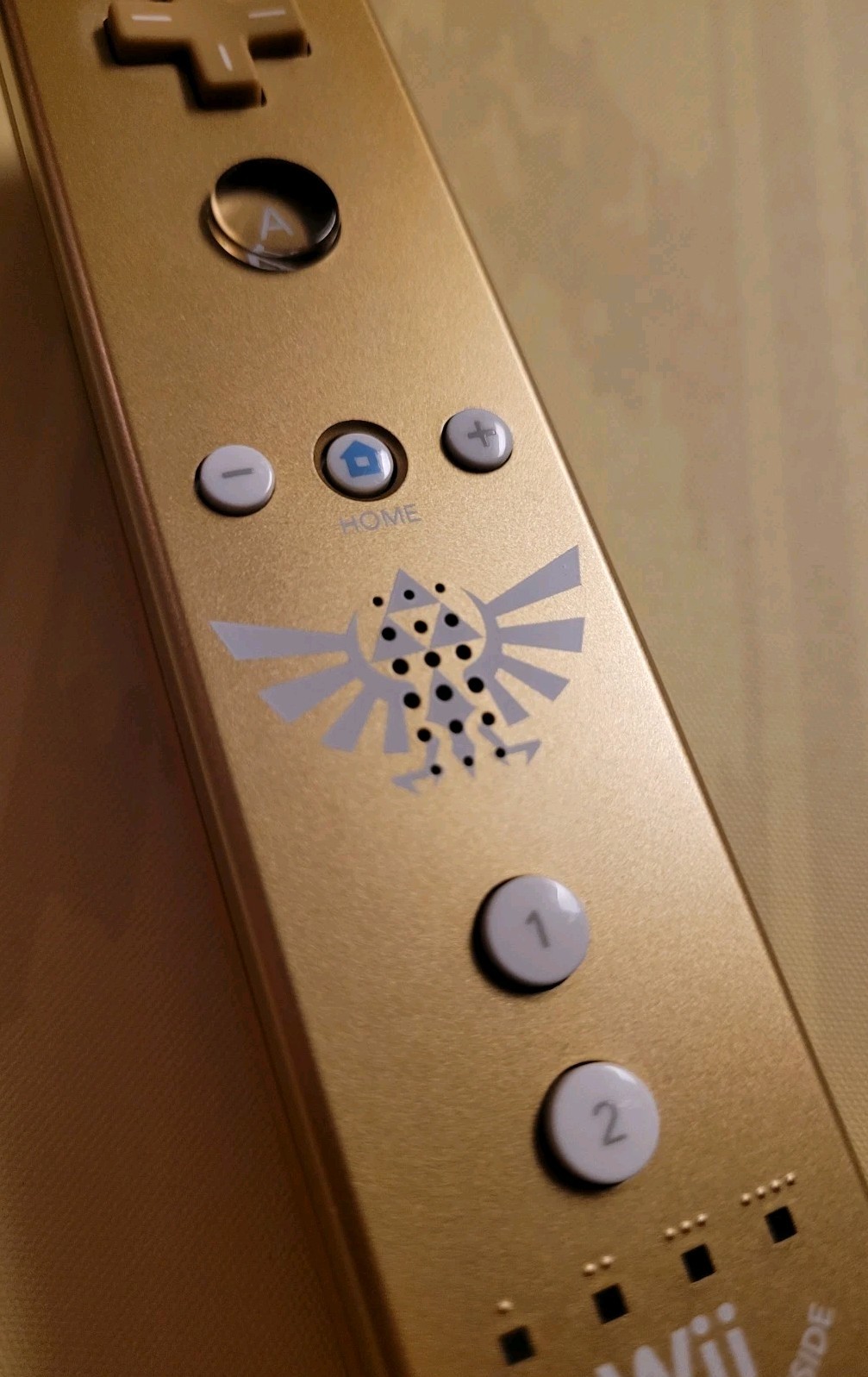 Legend of Zelda Skyward Sword Gold Nintendo Wii Remote Motion Plus Controller