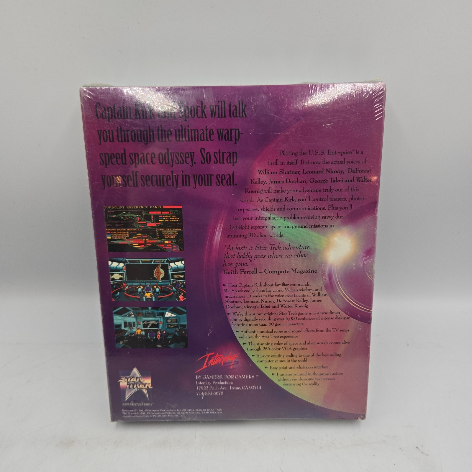 STAR TREK 25th ANNIVERSARY INTERPLAY PC CD-Rom Sealed Multimedia 1992 1993