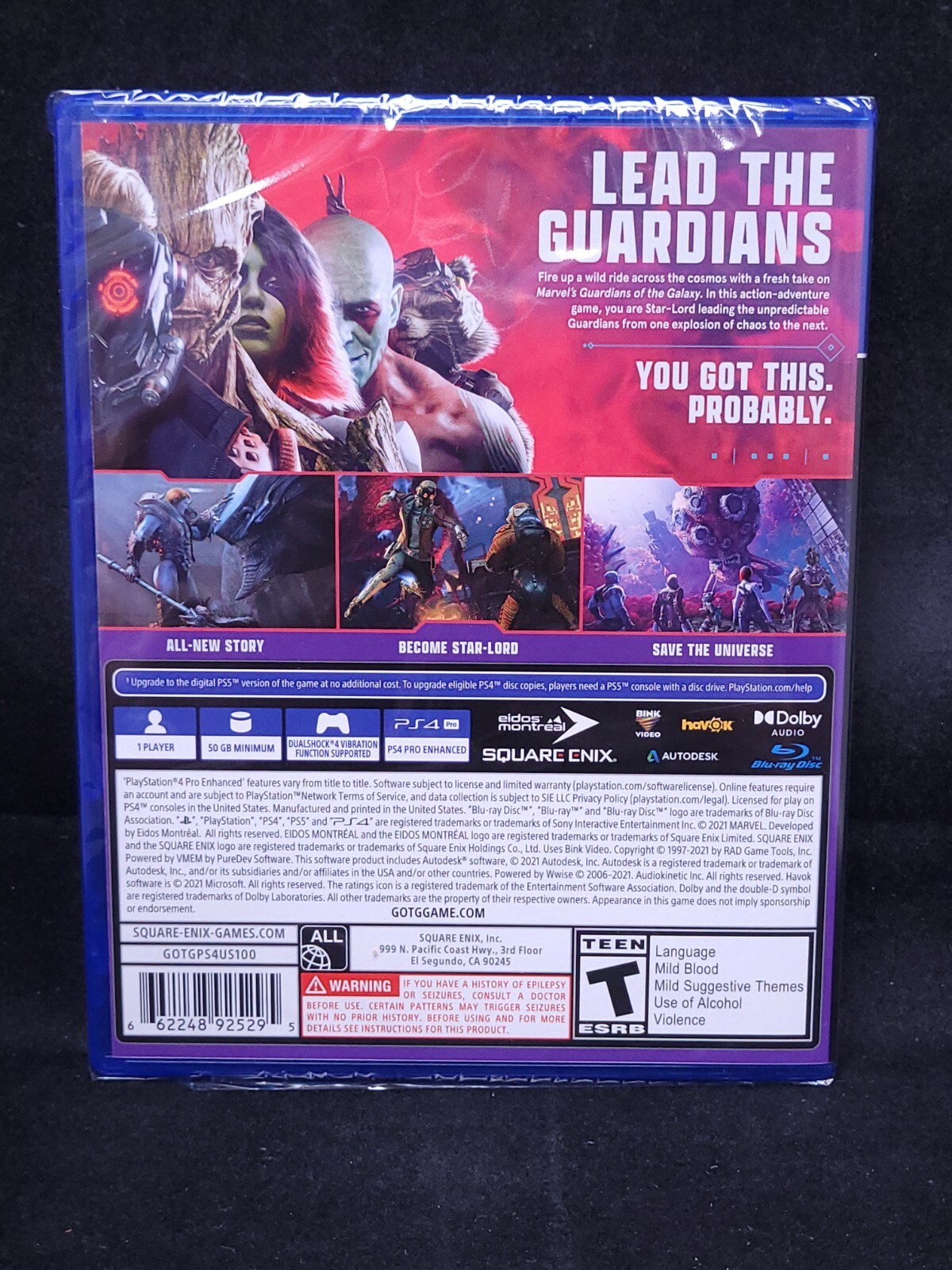 Marvel Guardians of the Galaxy (PS4 / Free PS5 Upgrade Available) BRAND NEW