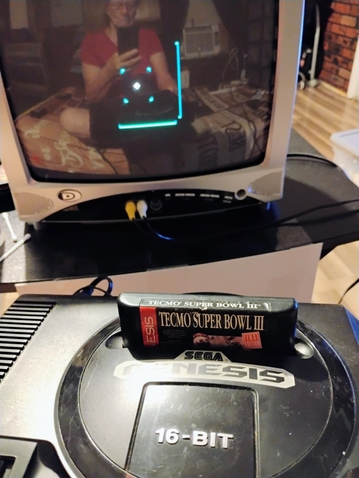 SEGA Genesis 16-Bit Black Console with Power Supply Tested Working