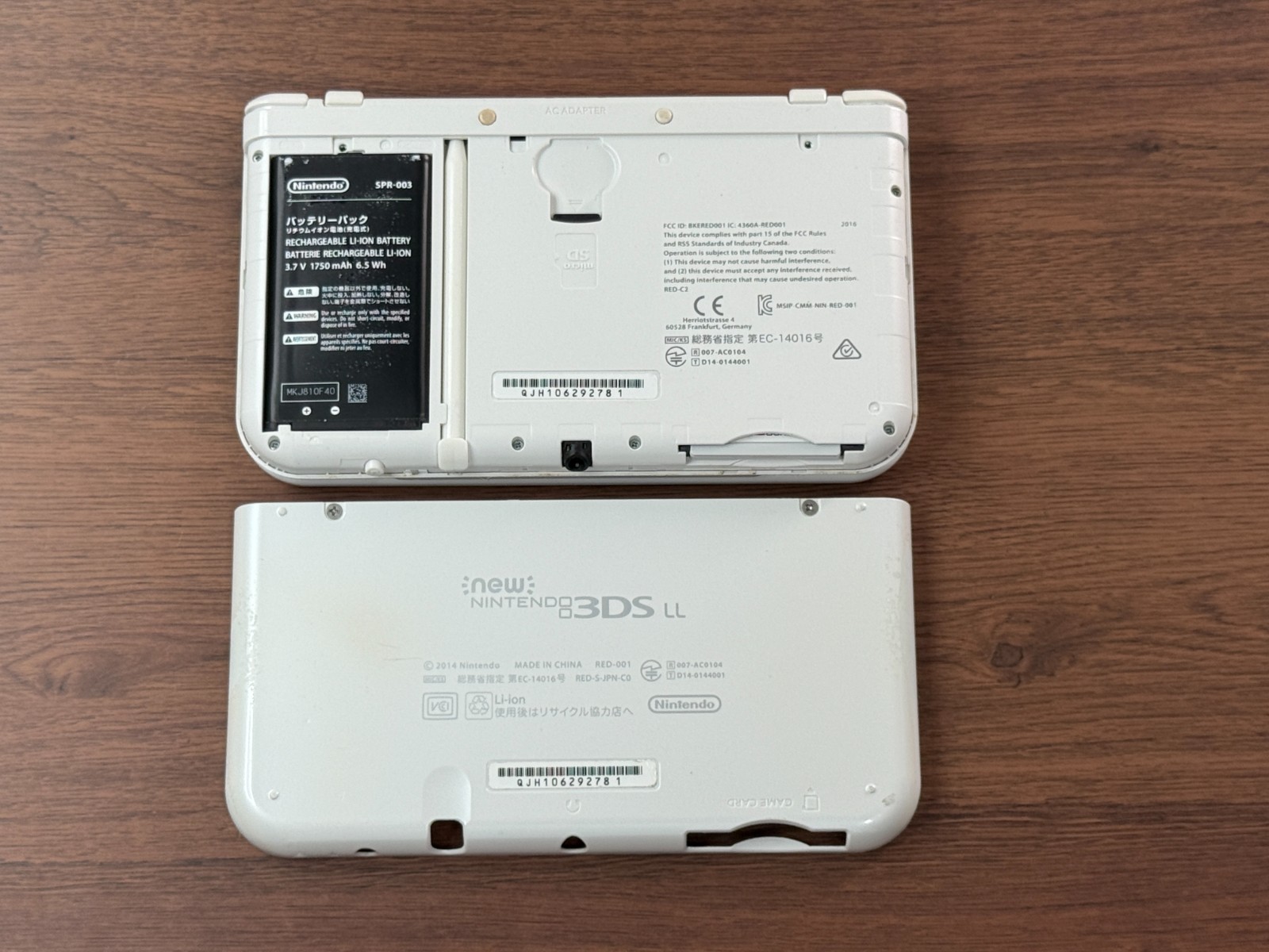 Nintendo New 3DS LL XL Pearl White Console Tested Japan ver R6258