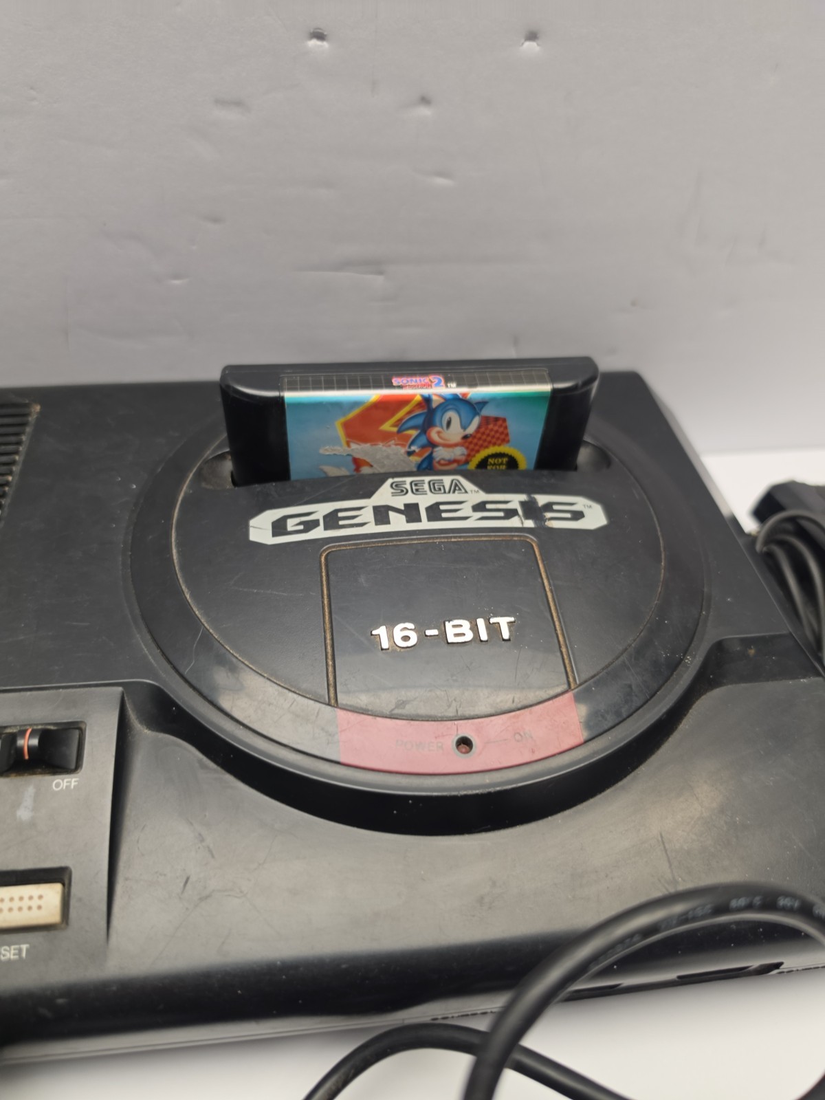 Sega Genesis Model 1 16 Bit 1601 Console Controller Power AV Sonic 2 Bundle