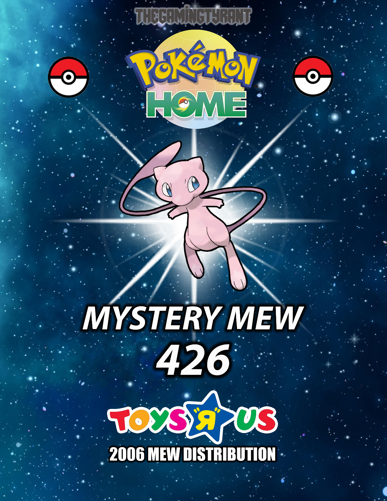 Pokemon Home Mystery Mew 426 Toys R’ Us Distribution