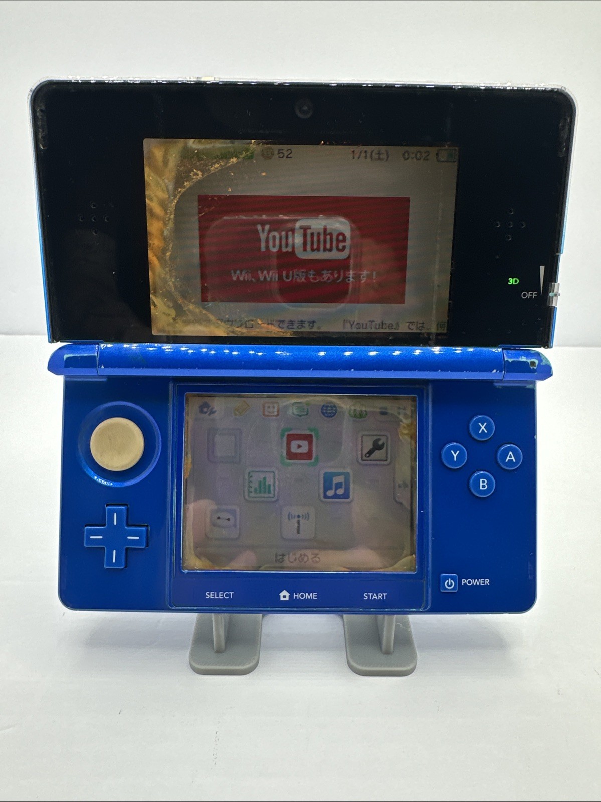 NINTENDO 3DS BLUE CTR-001(JPN) Working Powers On Parts Or Repair