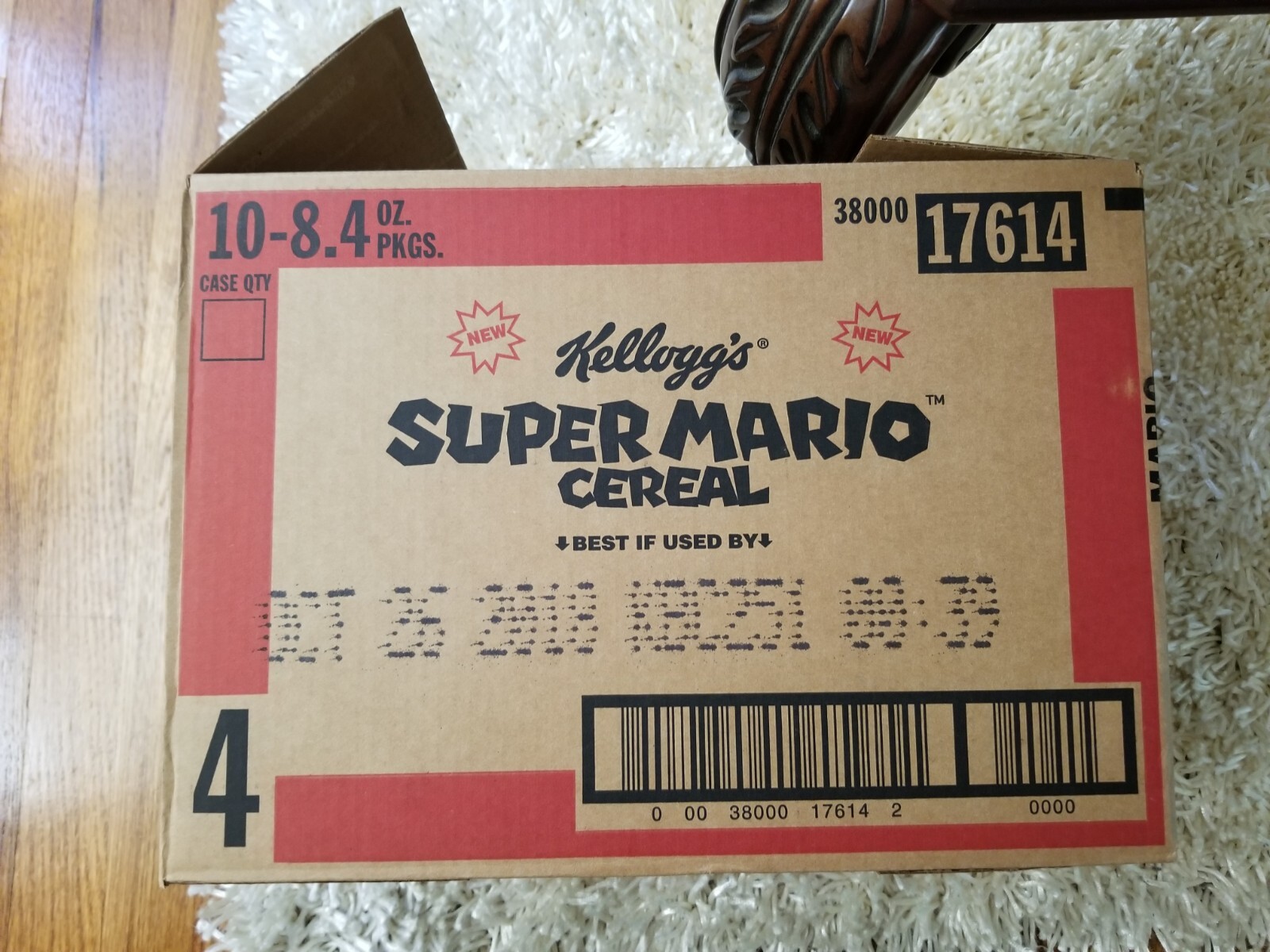 EXPIRED Kelloggs SUPER MARIO ODYSSEY CEREAL Limited Nintendo Amiibo Case of 10