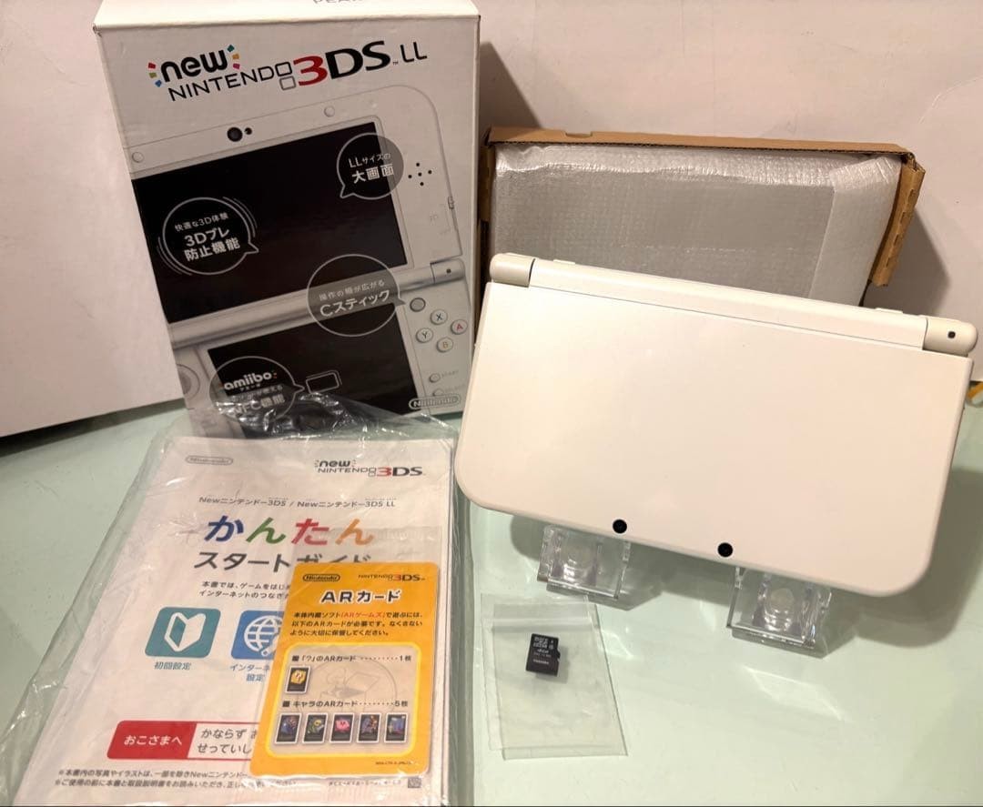 NEW Nintendo 3DS XL LL Pearl White Console with Box From Japan Tested