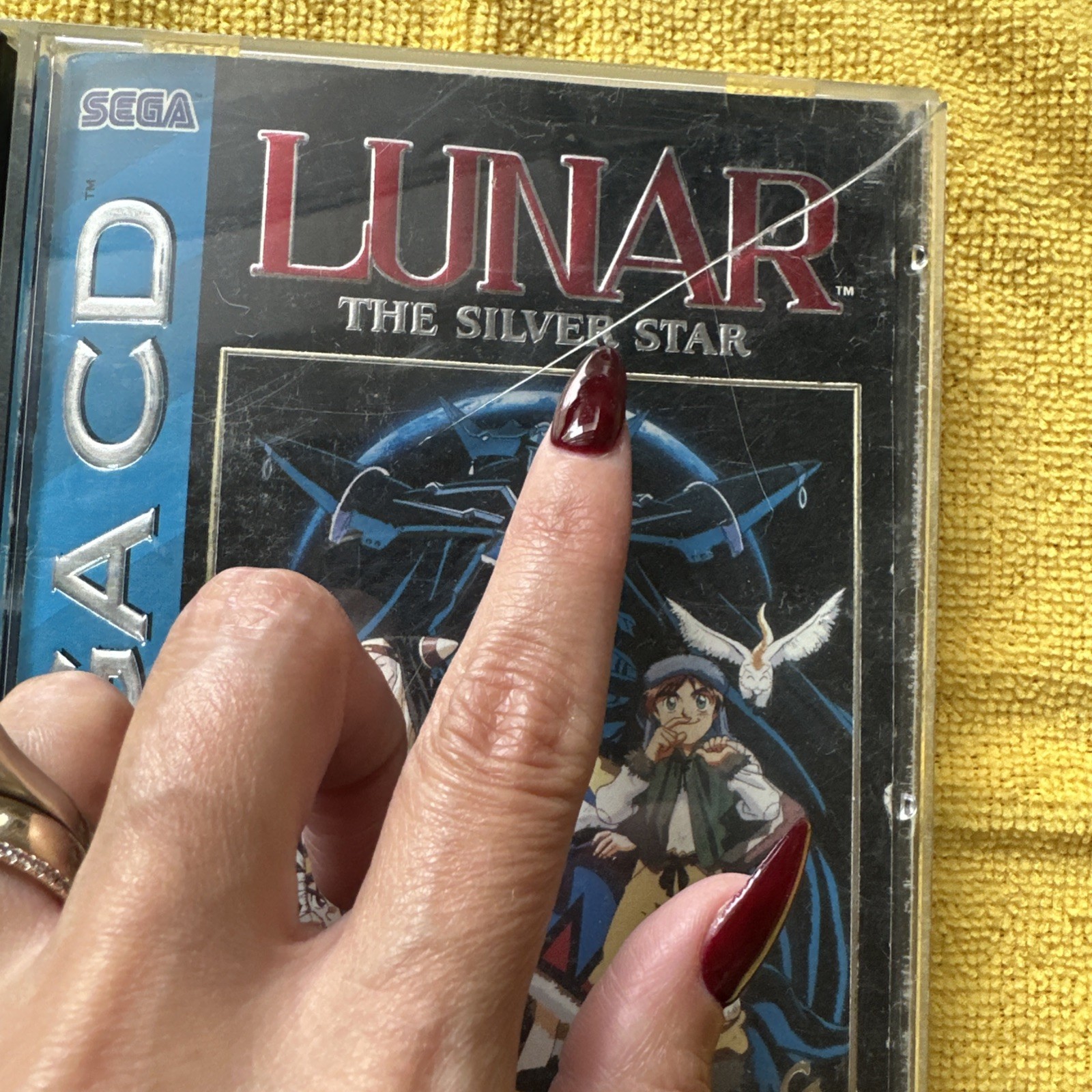 Lunar: The Silver Star (Sega CD, 1993) Case, CD And Manual No Reg