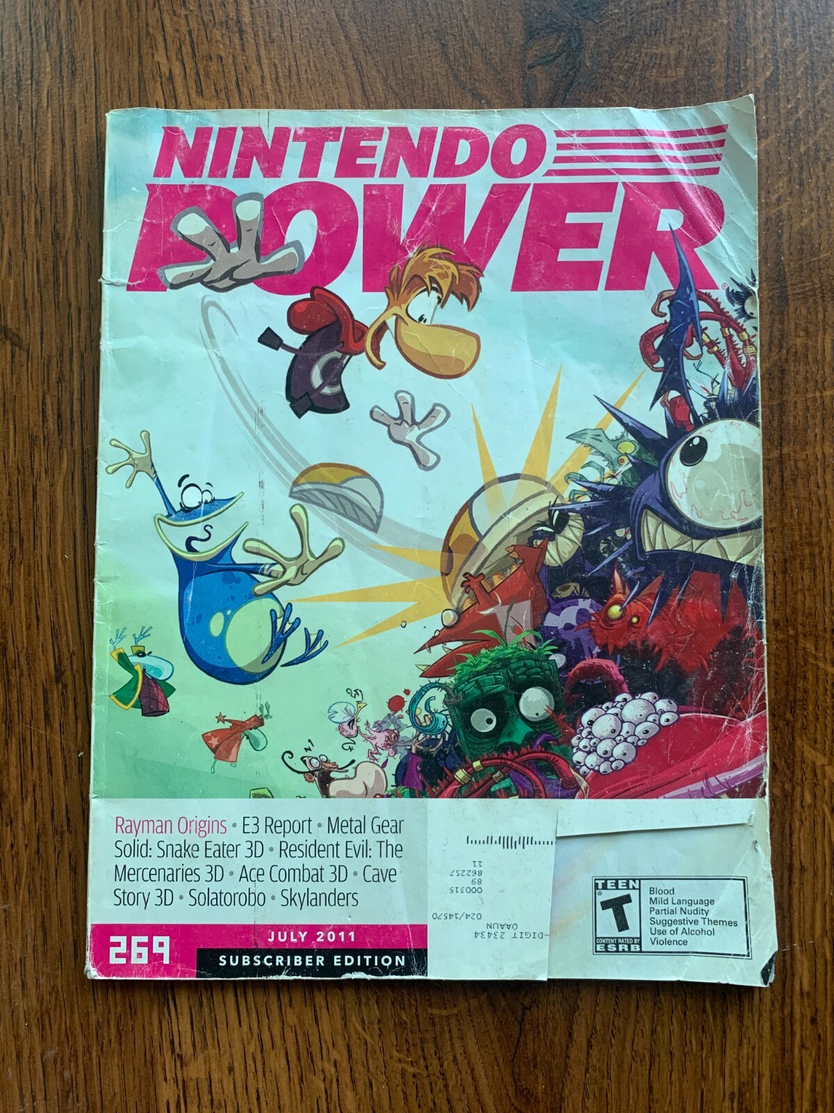 Nintendo Power Magazine Volume 269 July 2011 Rayman Origins