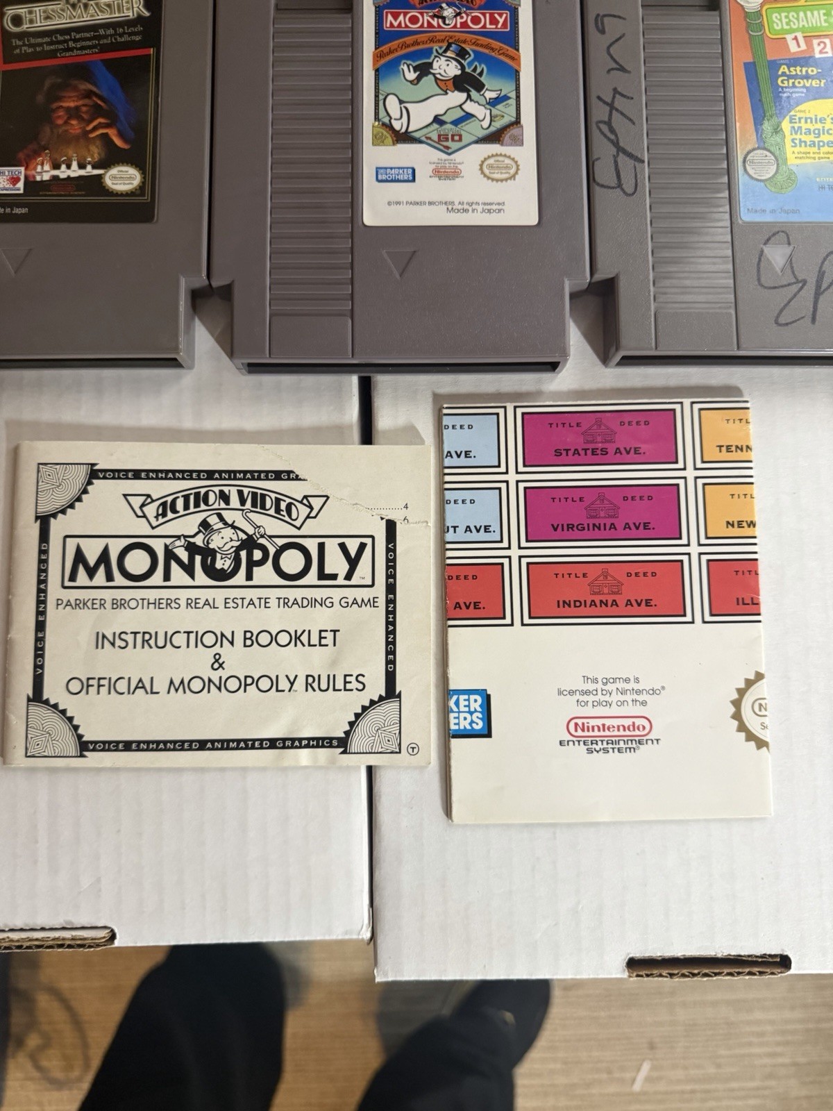 NES Puzzle Board Game Lot 8 Tested Dr Mario Jeopardy Monopoly Wheel