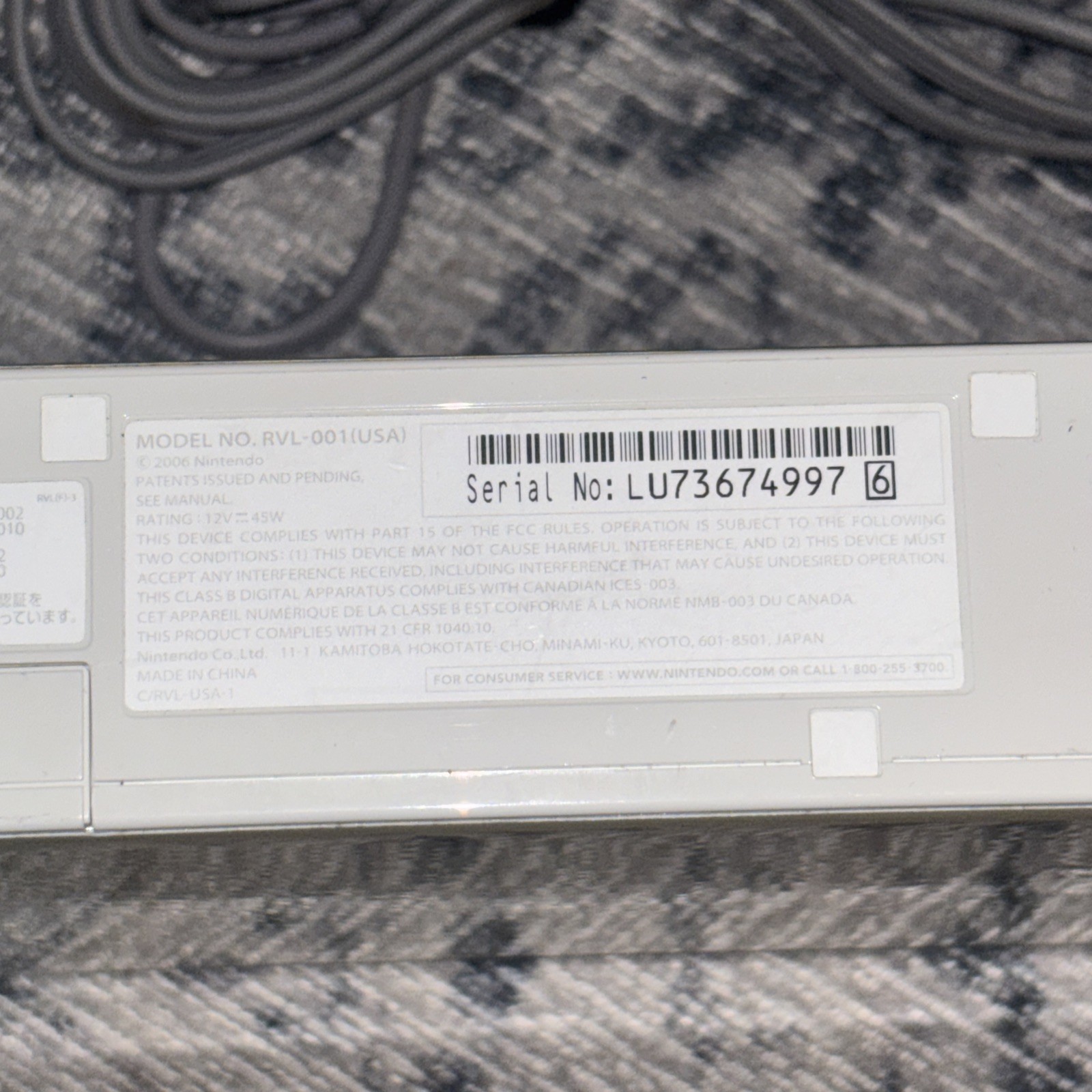 Nintendo Wii Console System – White (RVL-001)