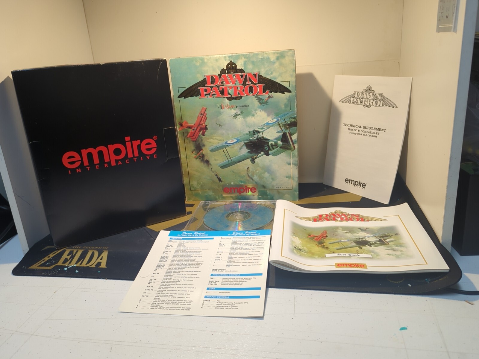Vintage Empire Big Box PC Game 1994 Dawn Patrol Rowan Production Flight
