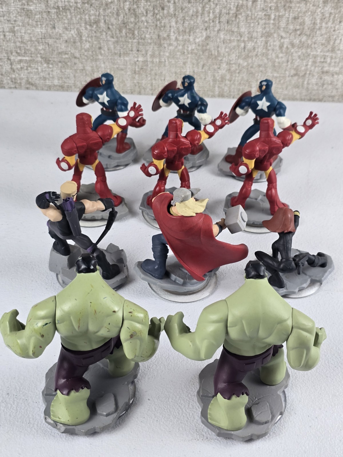 Lot Of 11 Figures Disney Infinity 2.0 Marvel Super Heroes Hulk Thor Iron Man