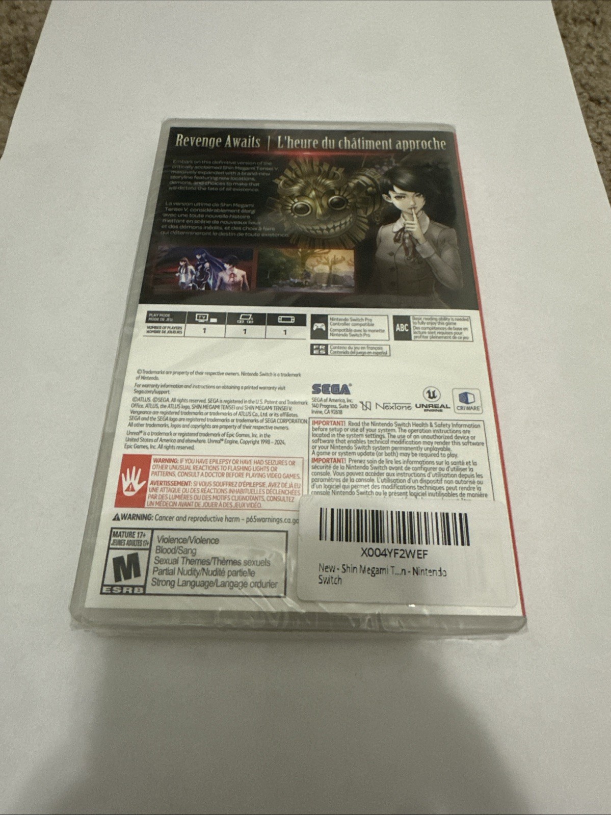 Shin Megami Tensei V: Vengeance Standard Edition – Nintendo Switch