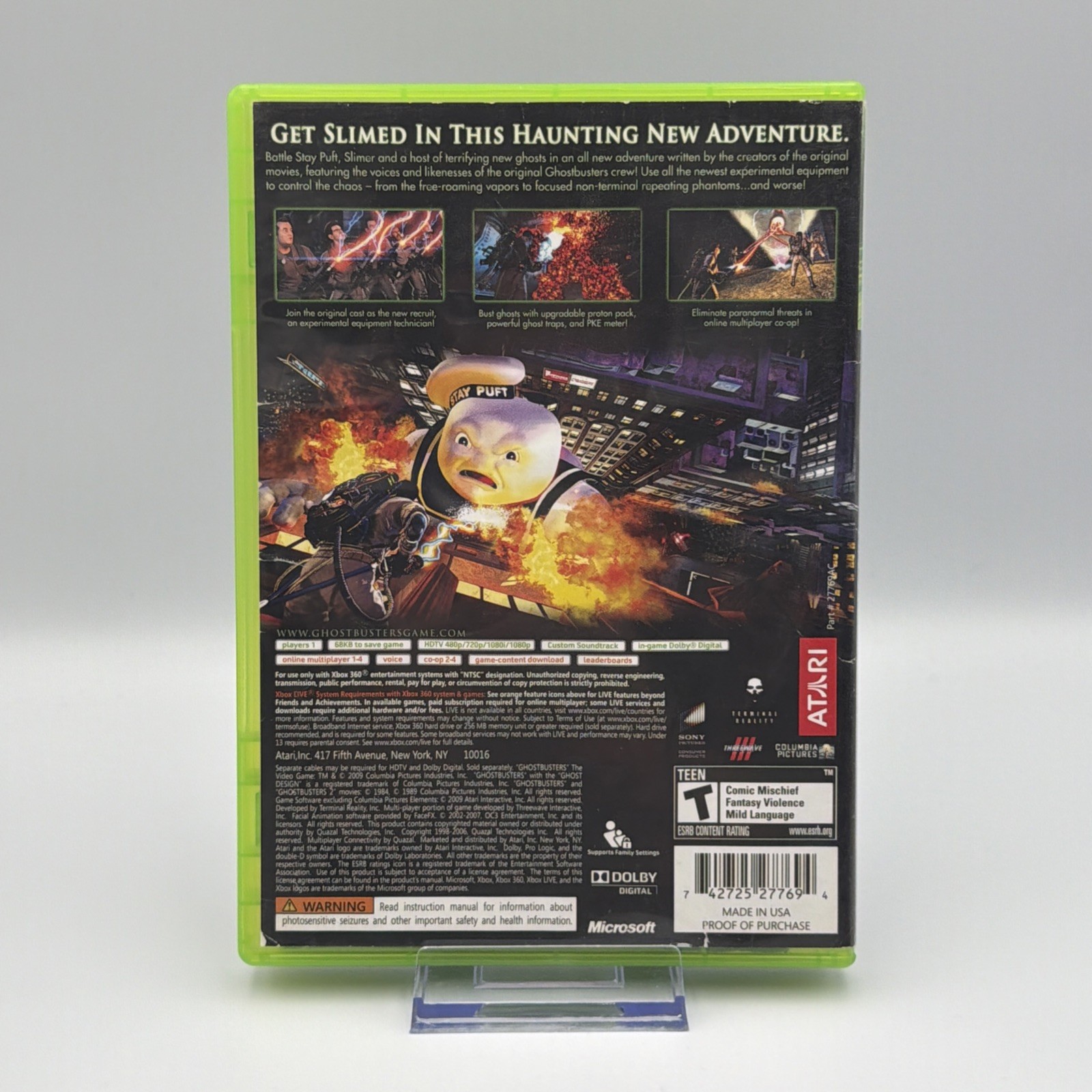 Ghostbusters The Video Game Xbox 360 CIB Microsoft Box 360 2009 Complete