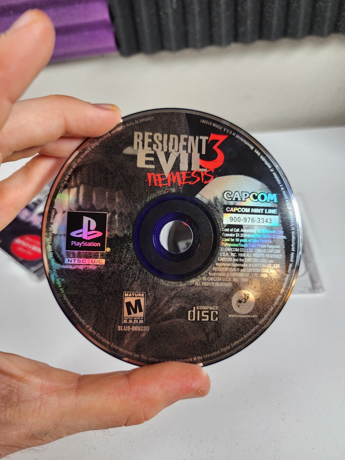 RESIDENT EVIL 3 NEMESIS – Playstation 1 PS1 GAME w/ DEMO & Reg Card – *TESTED*