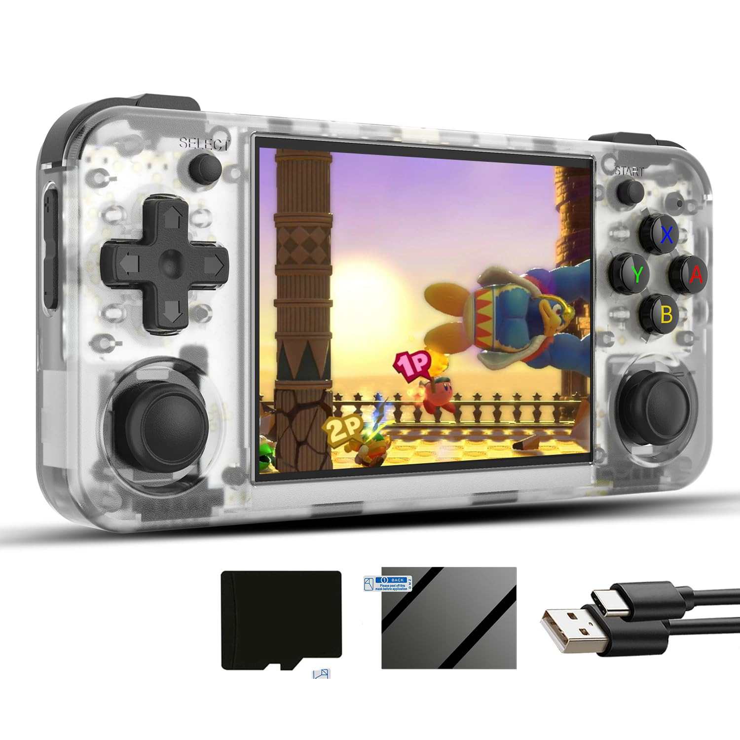 RG35XX H Linux Retro Handheld Game Console 35Xx H with a 64G Card Pre-Loaded 557