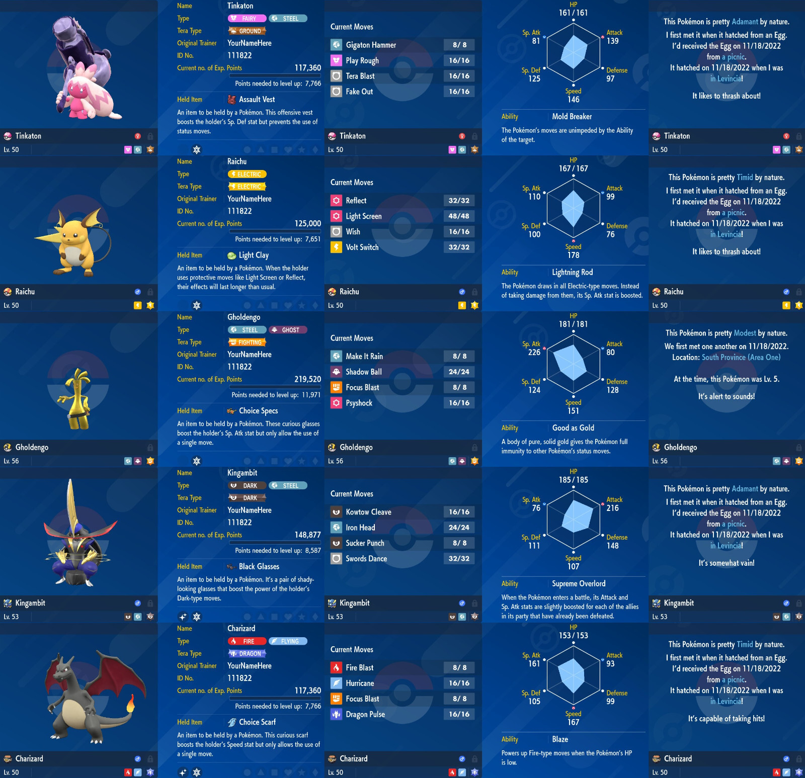 Pokemon Home Scarlet Violet Teal Mask Indigo Disk Blueberry Shiny