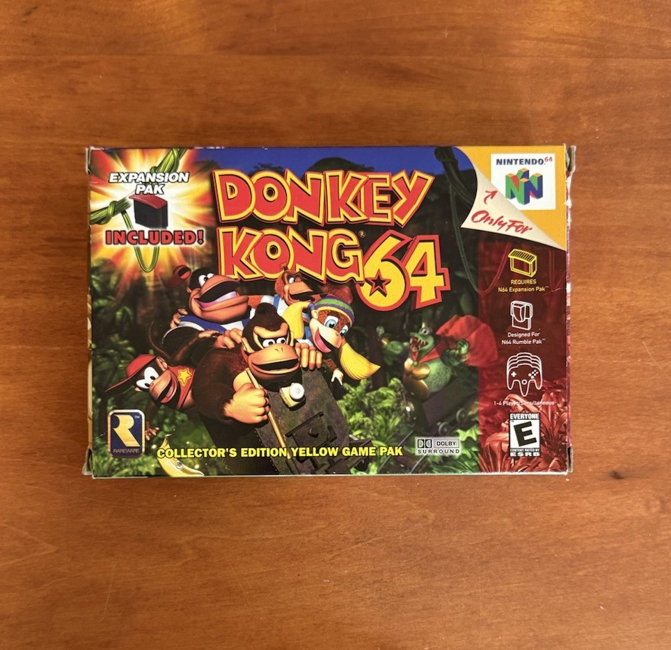 Donkey Kong 64 (Nintendo 64 N64) VGC CIB Complete w/ Expansion Pack & Tool