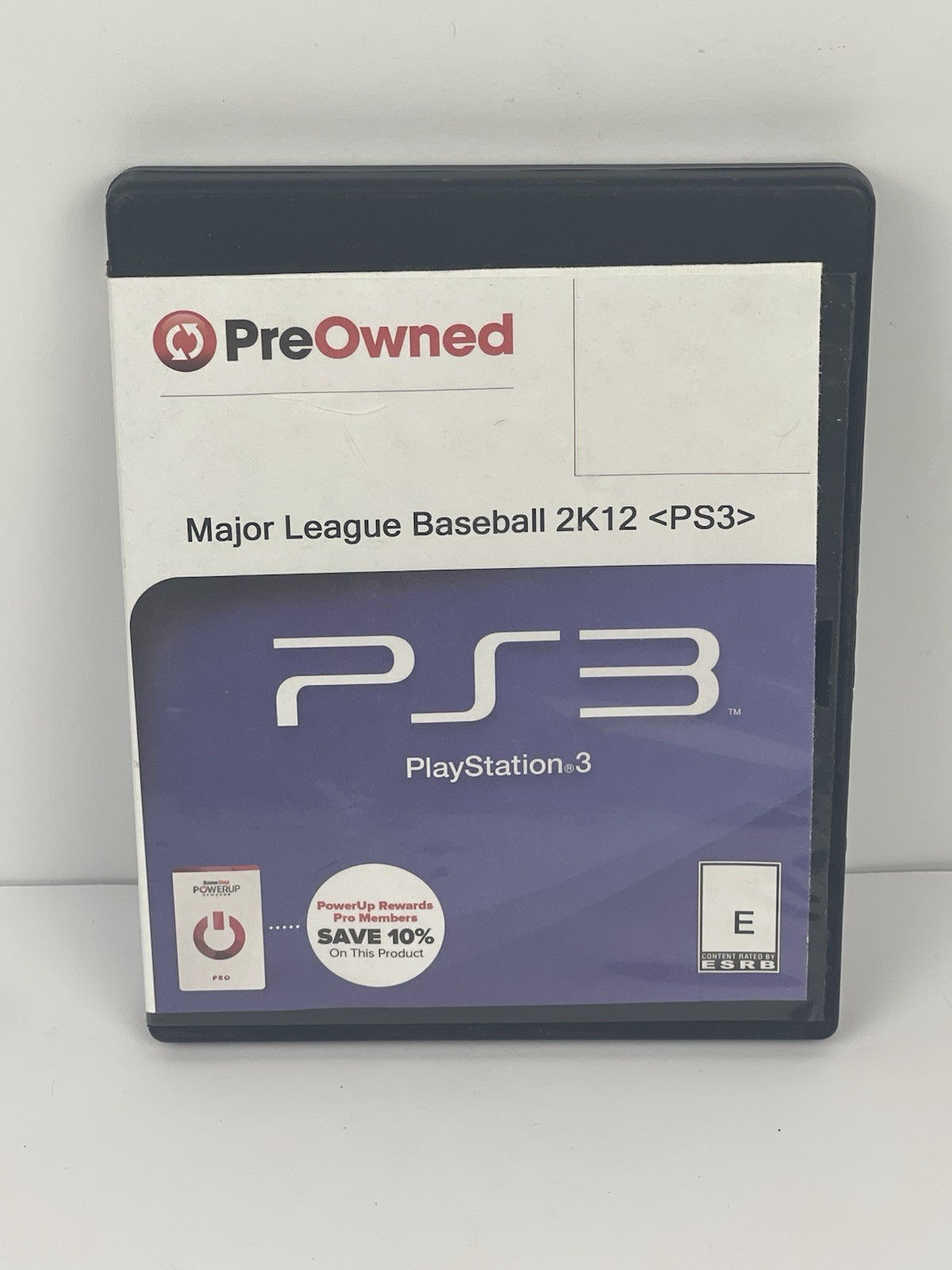 MLB 2K12 PS3 PlayStation 3 Gamestop Box Clean Disc Tested Rated E