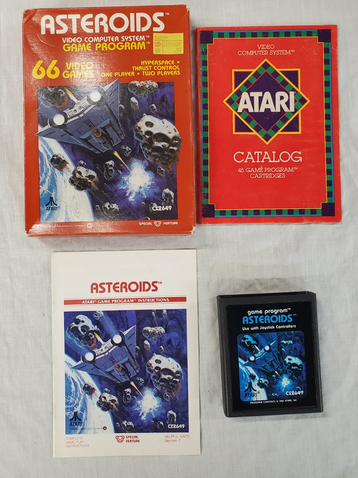 Atari 2600 Asteroids CIB Complete In Box (B015)