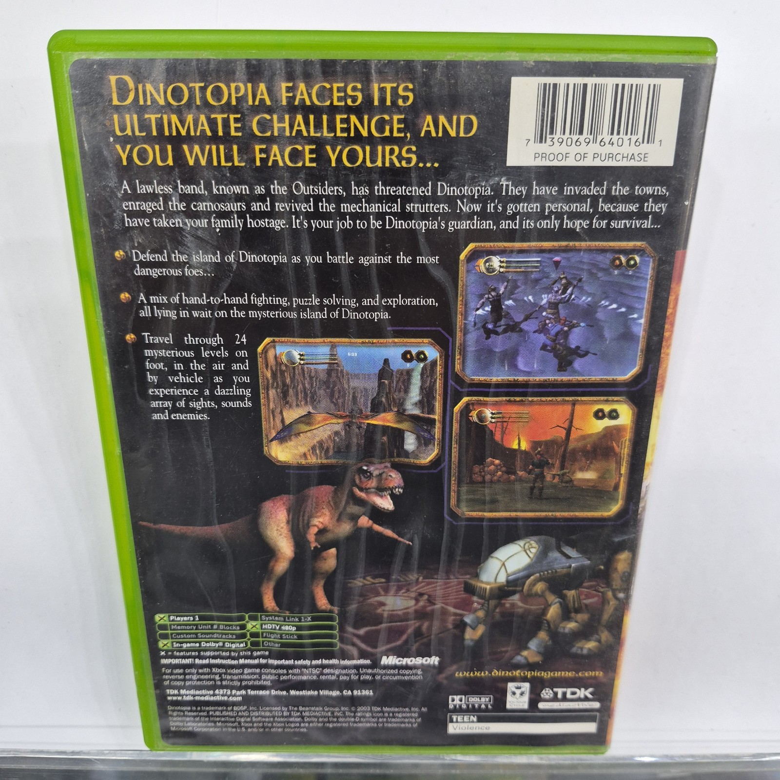 Dinotopia: The Sunstone Odyssey (Microsoft Xbox, 2003)