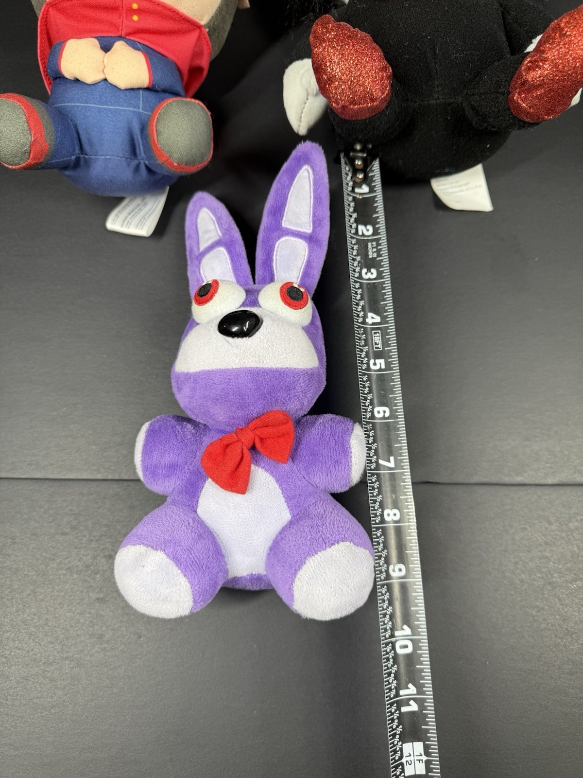 Five Nights at Freddy’s Bonnie Plush Doll Purple Bunny with Red Bow 2016 Lot