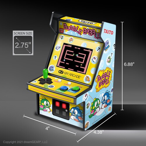 My Arcade DGUNL-3241 Bubble Bobble Micro Player Retro Arcade Machine – 6.75 IN [